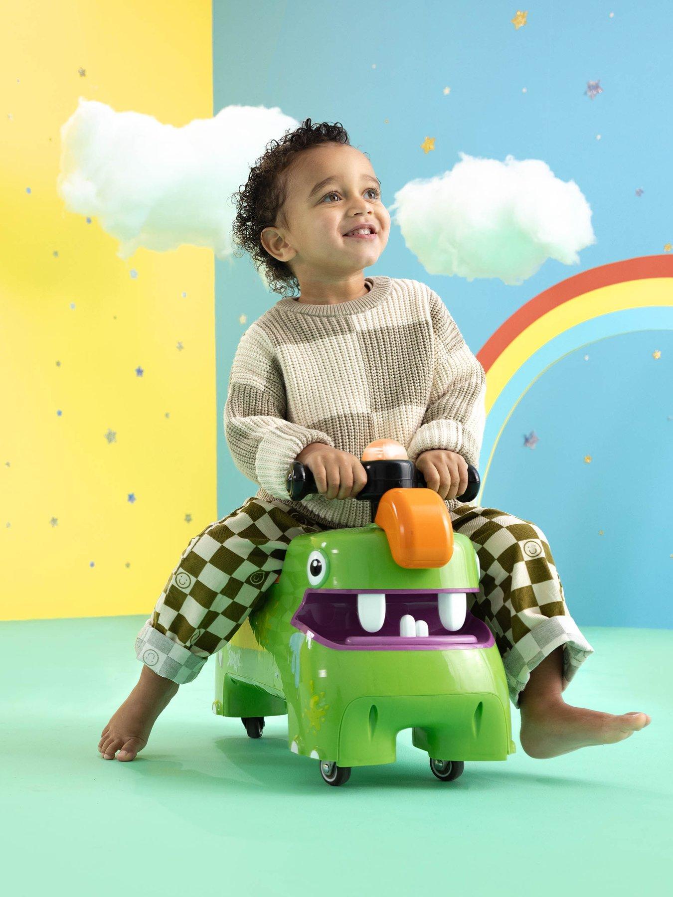 Image 1 of 7 of XOOTZ Snootz Burpbottom Foot To Floor Ride-On - Green