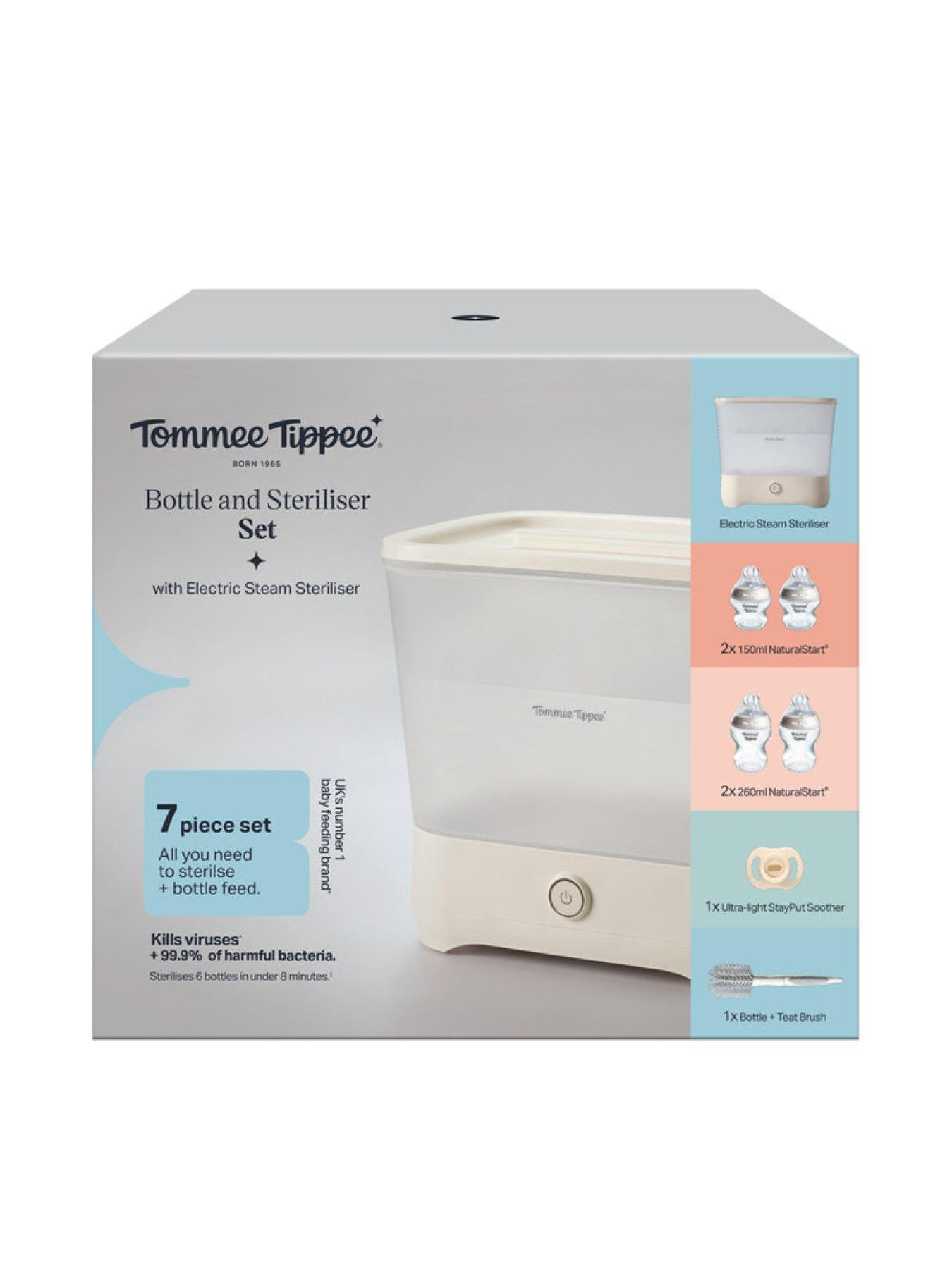 Image 1 of 3 of Tommee Tippee BOTTLE AND STERILISER KIT WHITE