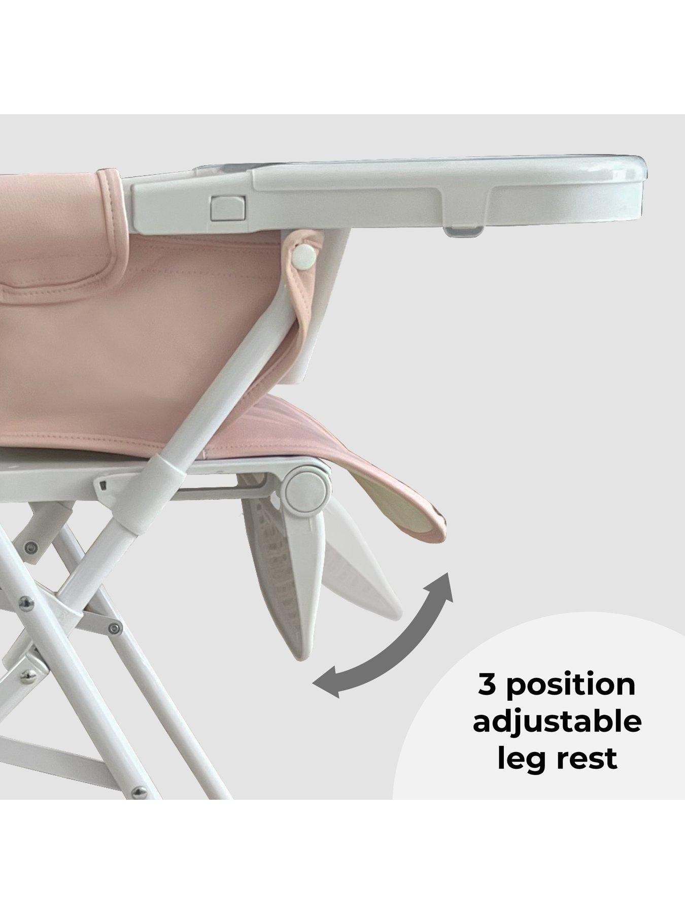 Image 4 of 6 of My Babiie MBHC2 Compact Folding Highchair - Pink