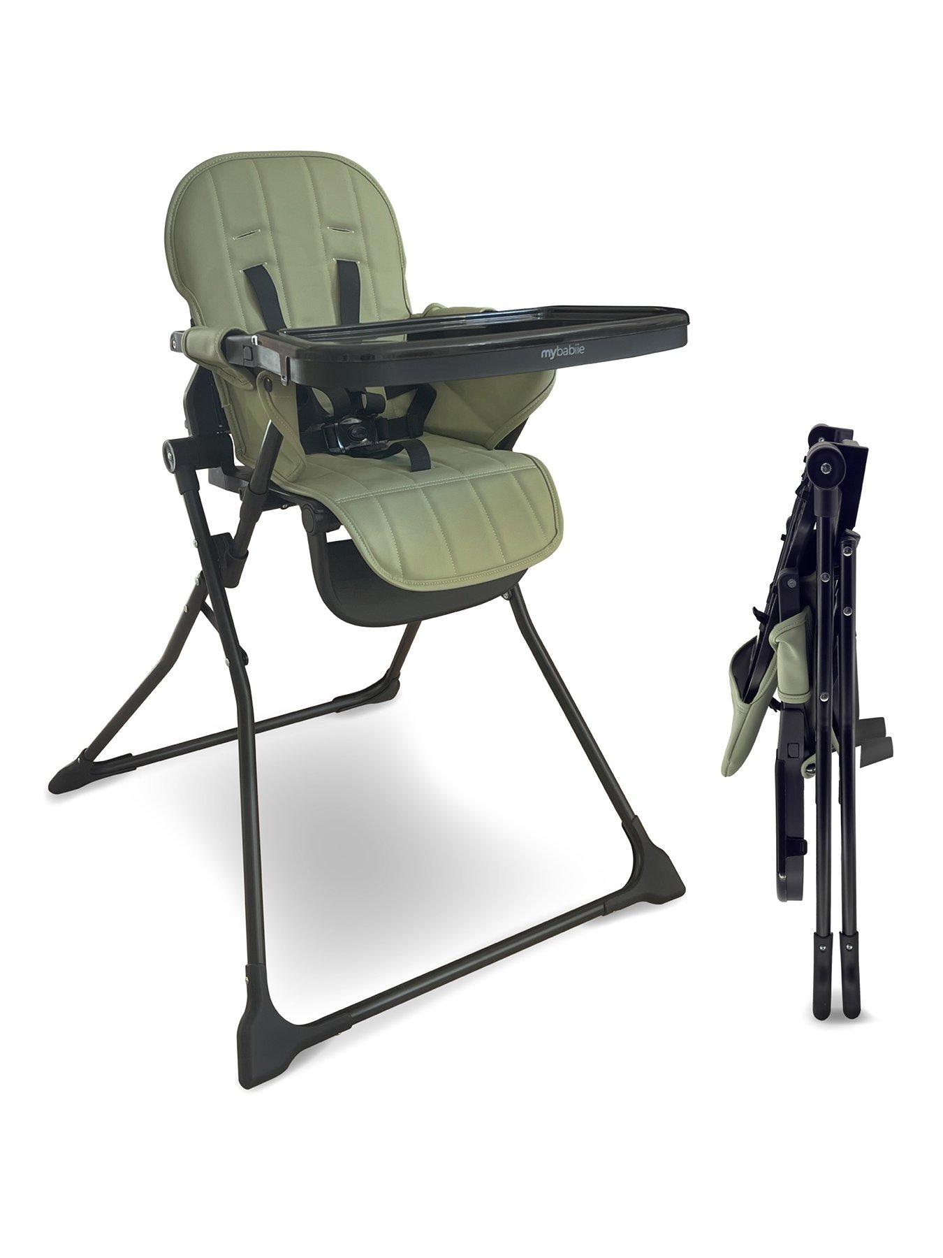 Image 1 of 6 of My Babiie MBHC2 Compact Folding Highchair - Green