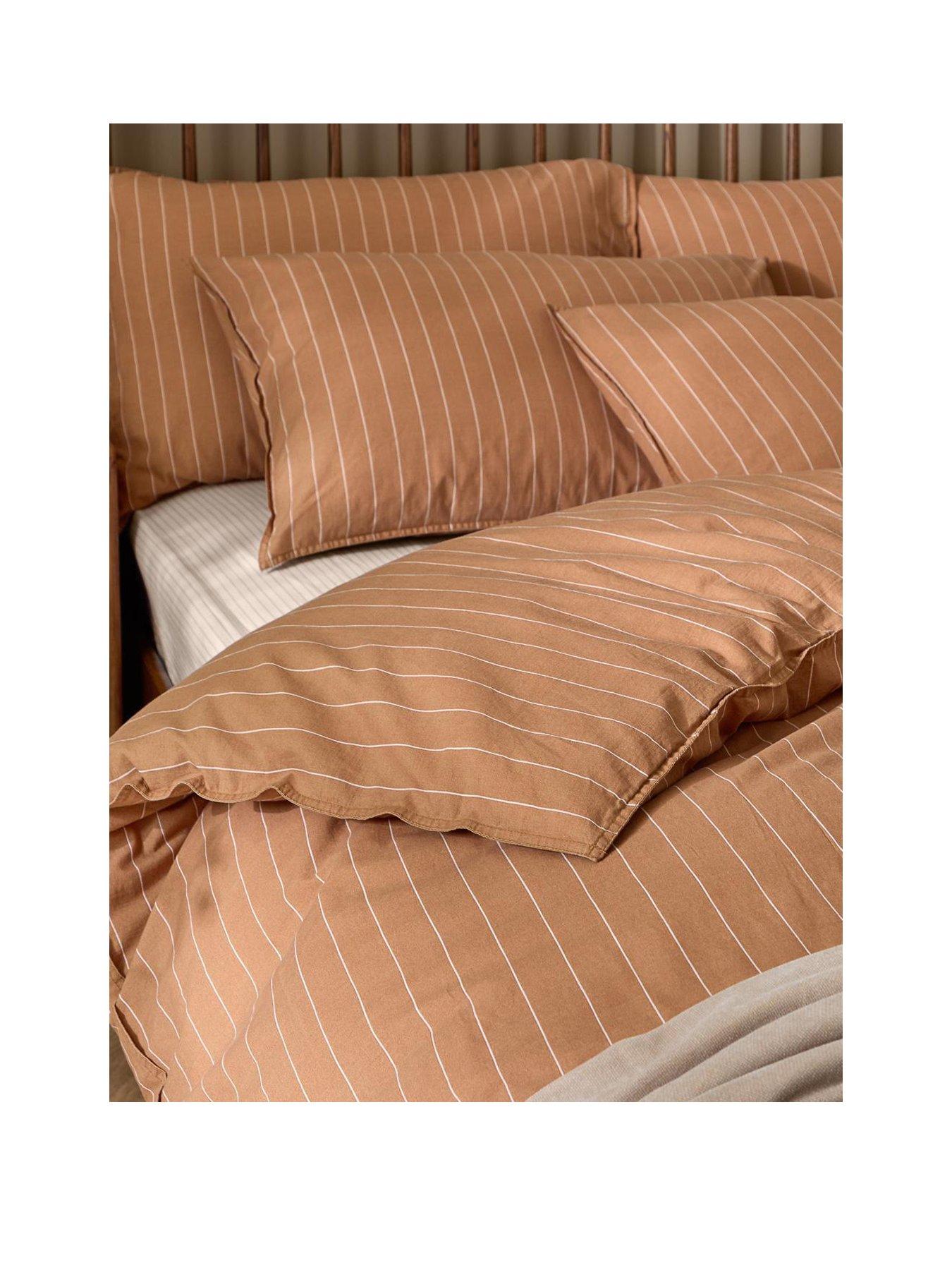 Image 2 of 4 of Yard Linear Stripe Duvet Set Demerara Sugar