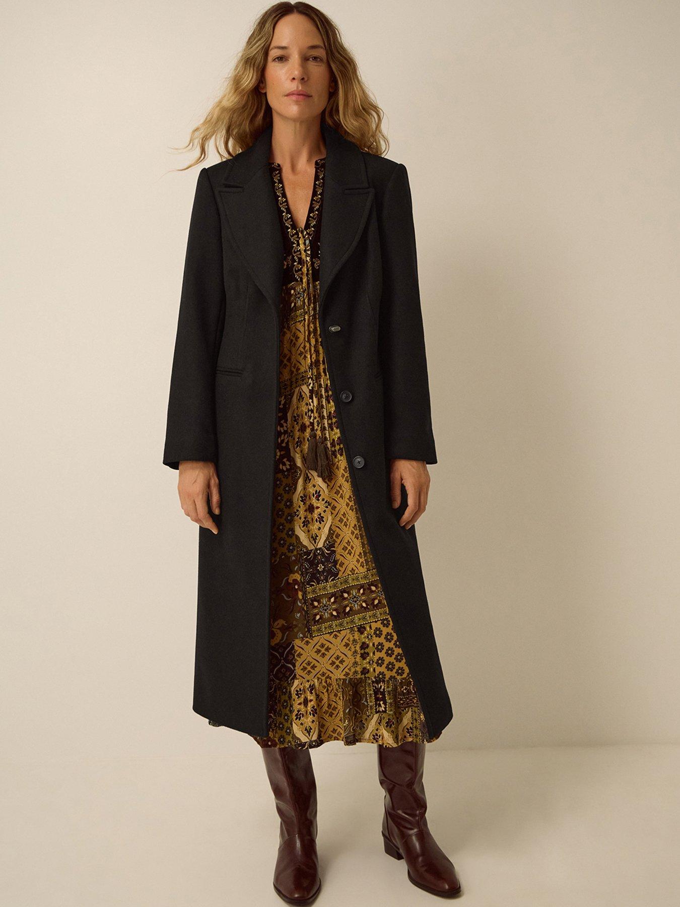 Monsoon Celia Crombie Coat