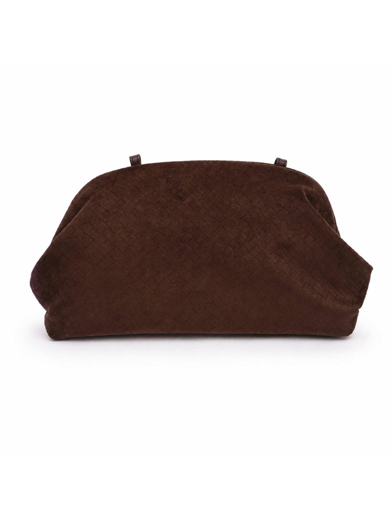Image 3 of 4 of Glamorous Womens Pillow Chain Strap Clutch Bag - Brown