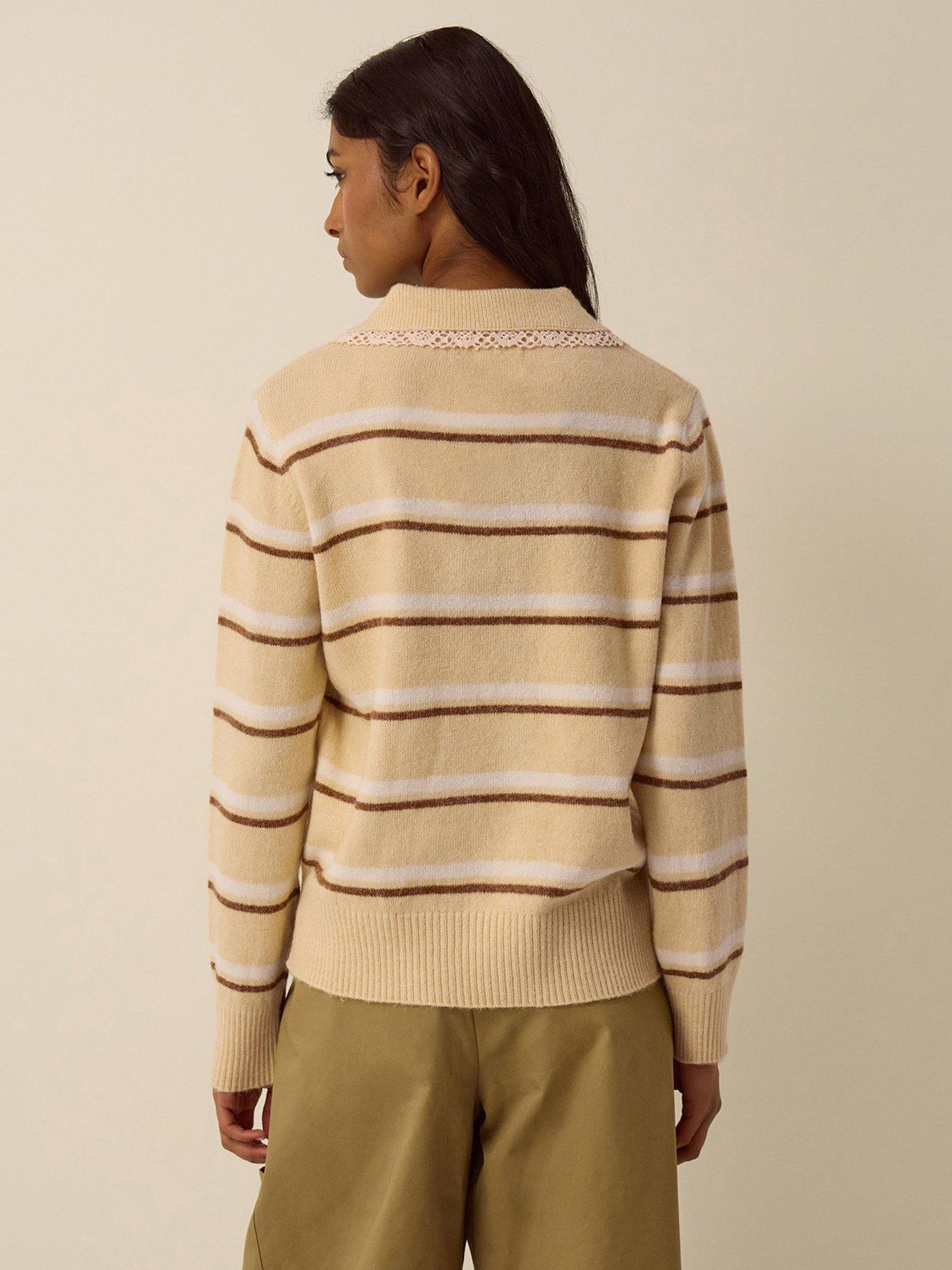 Image 2 of 4 of Monsoon Sutton Stripe Jumper - Yellow