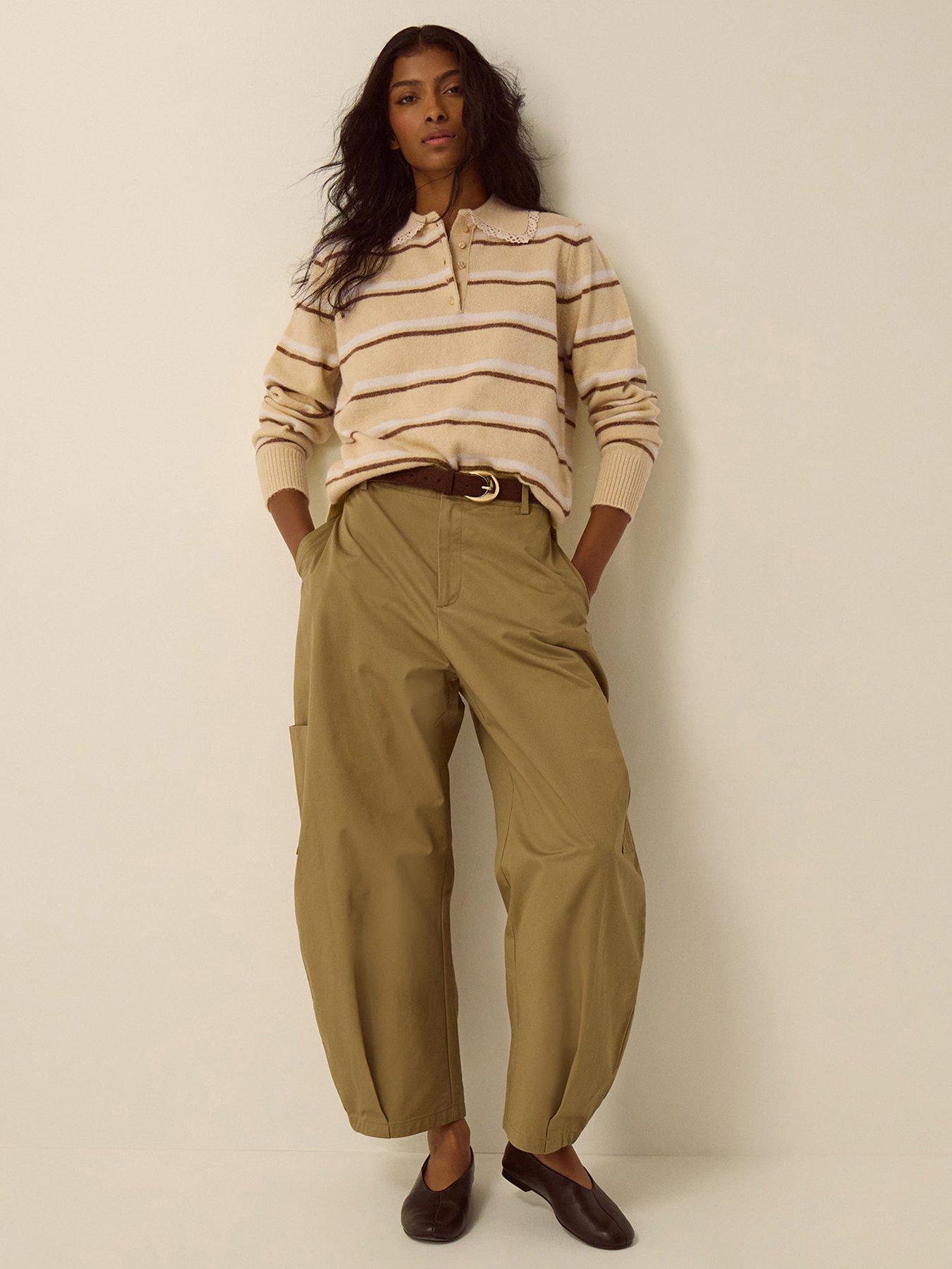 Image 3 of 4 of Monsoon Sutton Stripe Jumper - Yellow