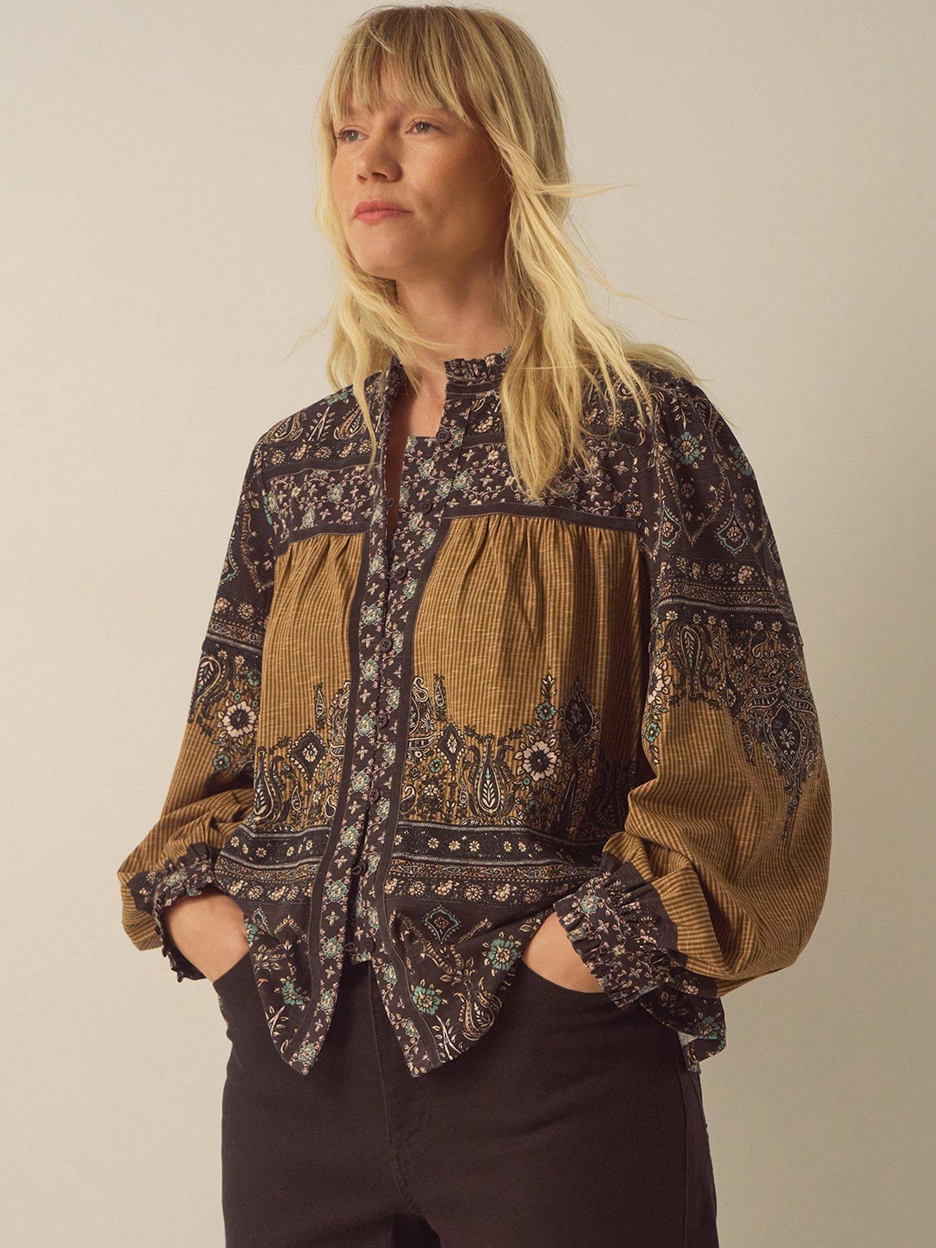 Monsoon Branwen Print Jersey Top