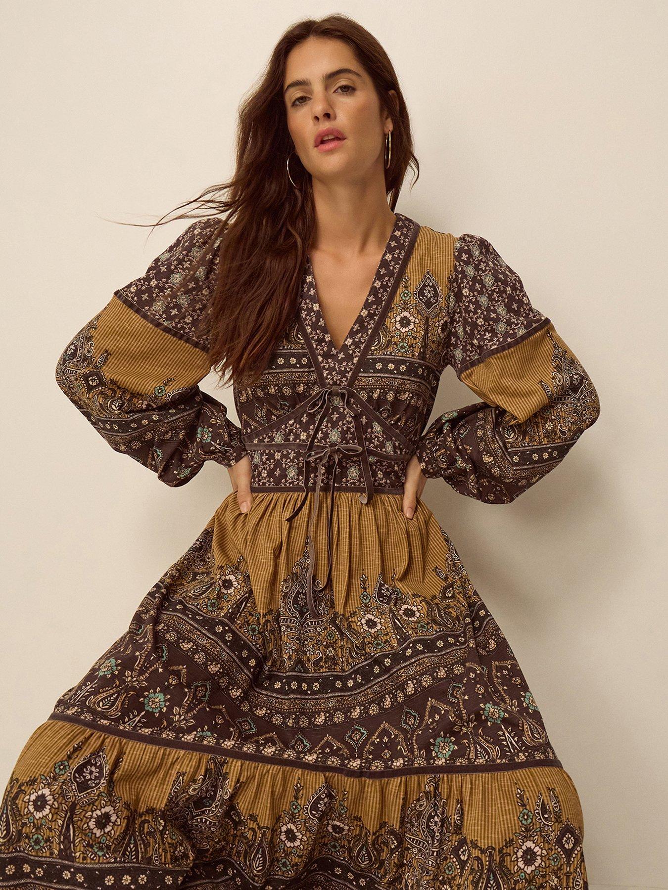 Monsoon Branwen Print Jersey Dres