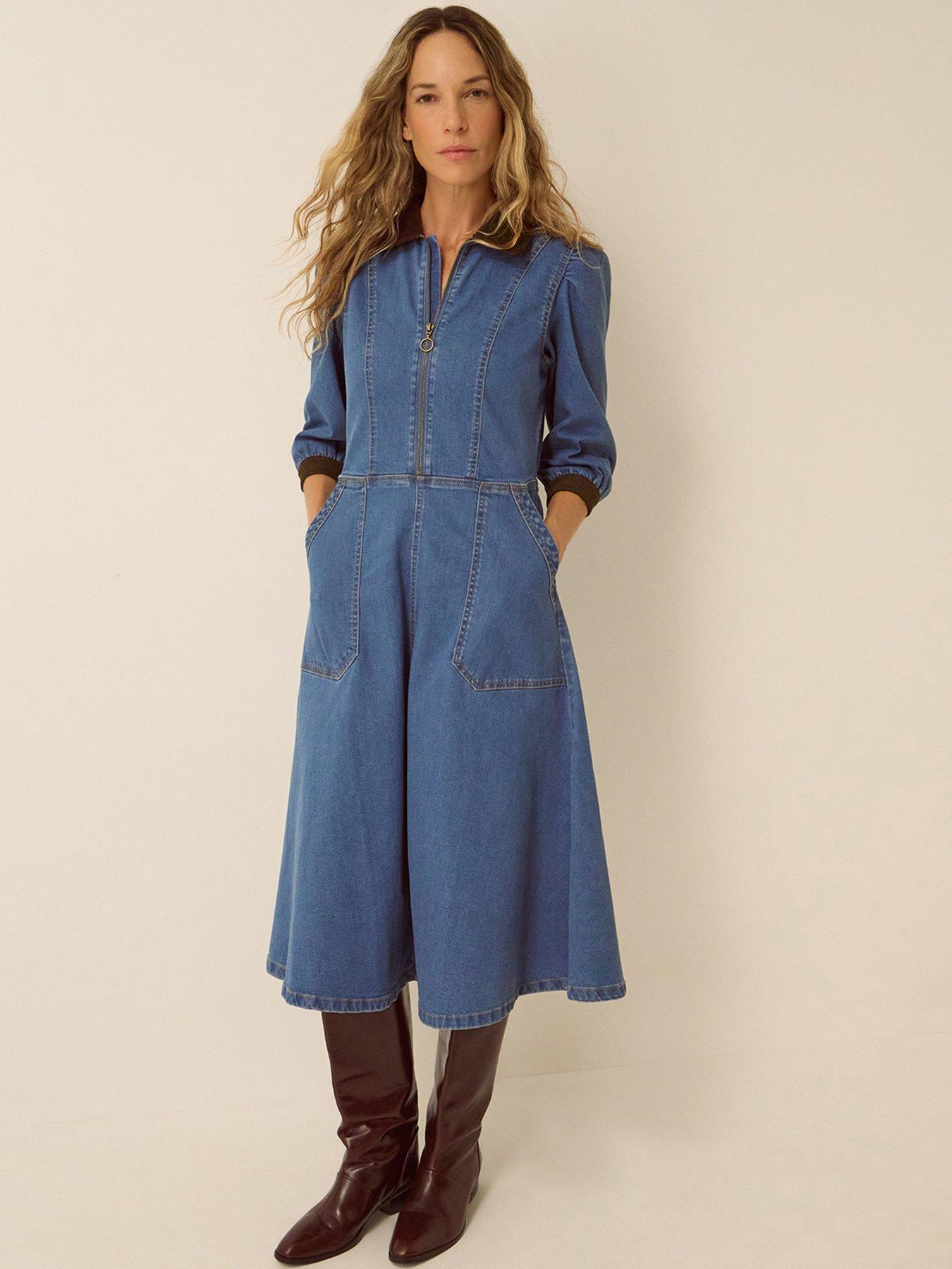 Monsoon Poppy Denim Dress