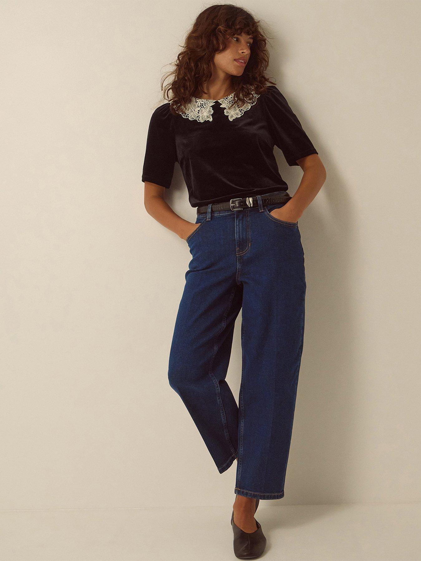 Image 1 of 5 of Monsoon Asha Barrel Jean