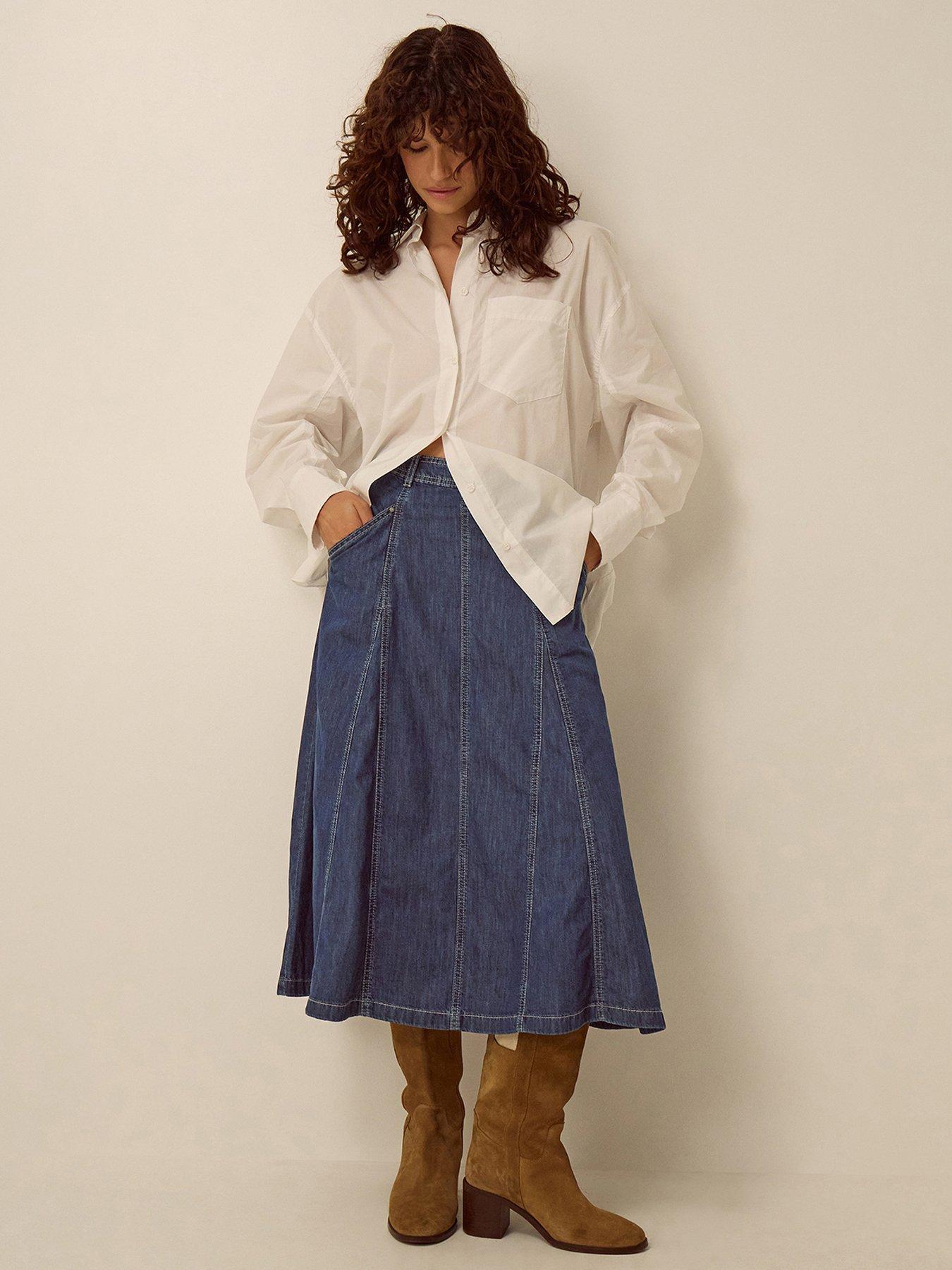 Monsoon Harper Godet Skirt