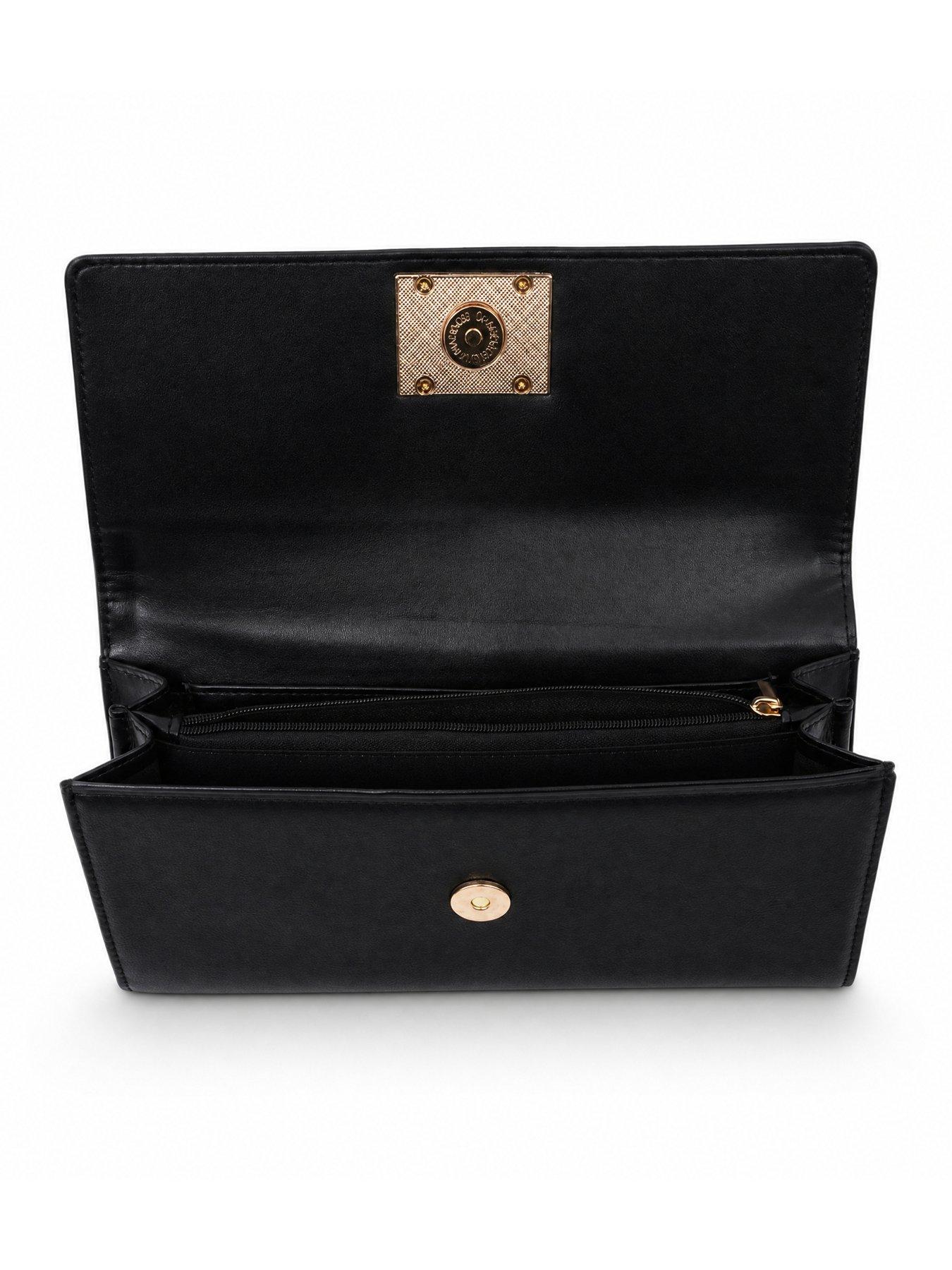 Image 5 of 5 of Glamorous Classic Envelope Clutch Bag - Black