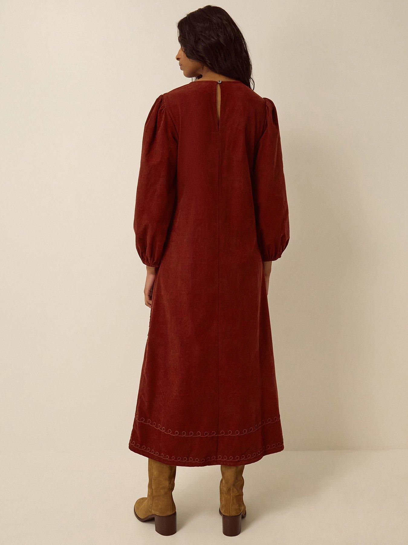 Image 2 of 4 of Monsoon Joyce Emb Cord Dress
