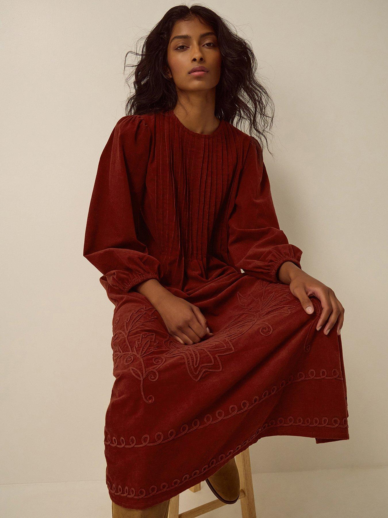 Image 4 of 4 of Monsoon Joyce Emb Cord Dress
