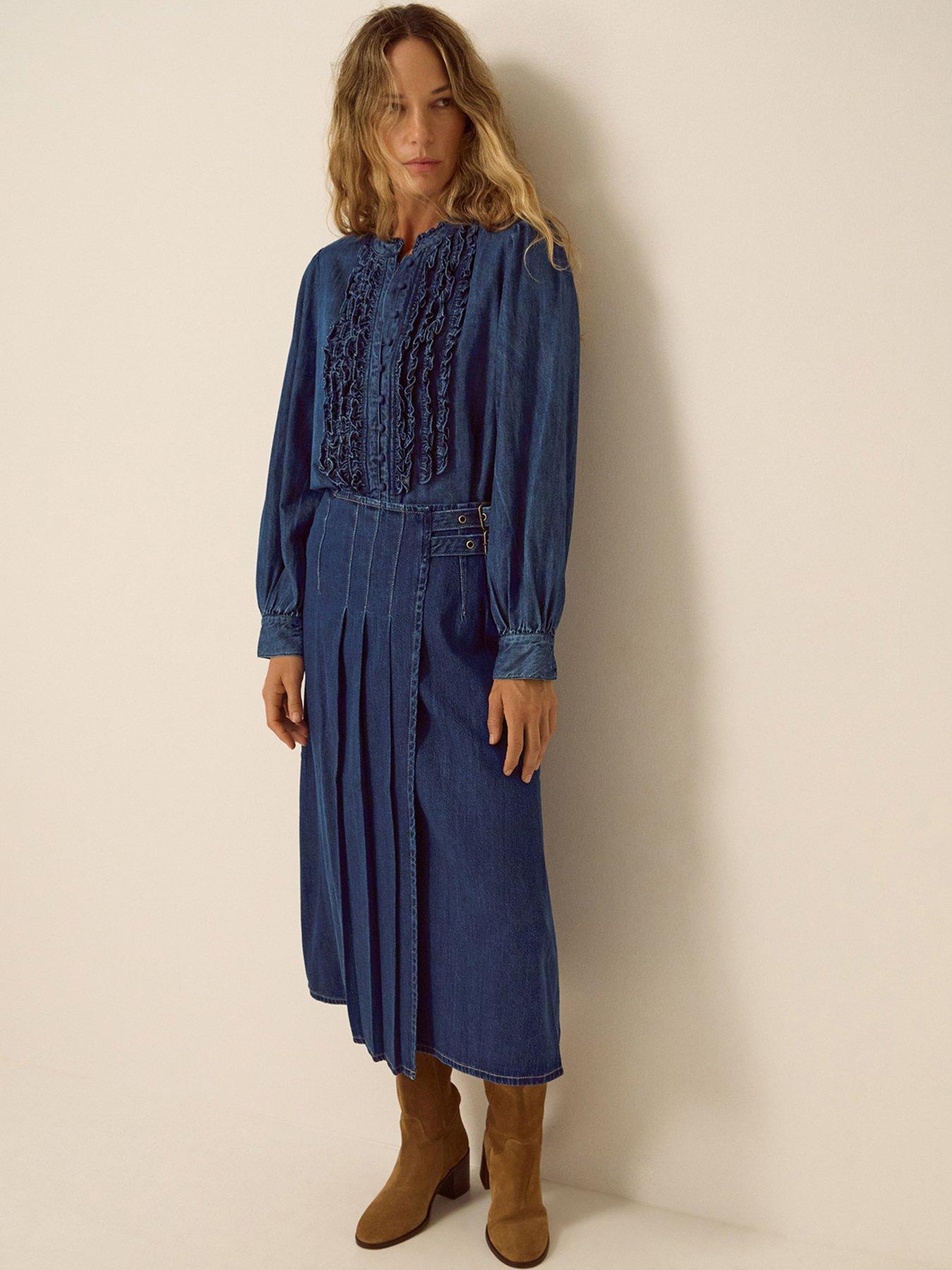 Monsoon Kitty Denim Kilt