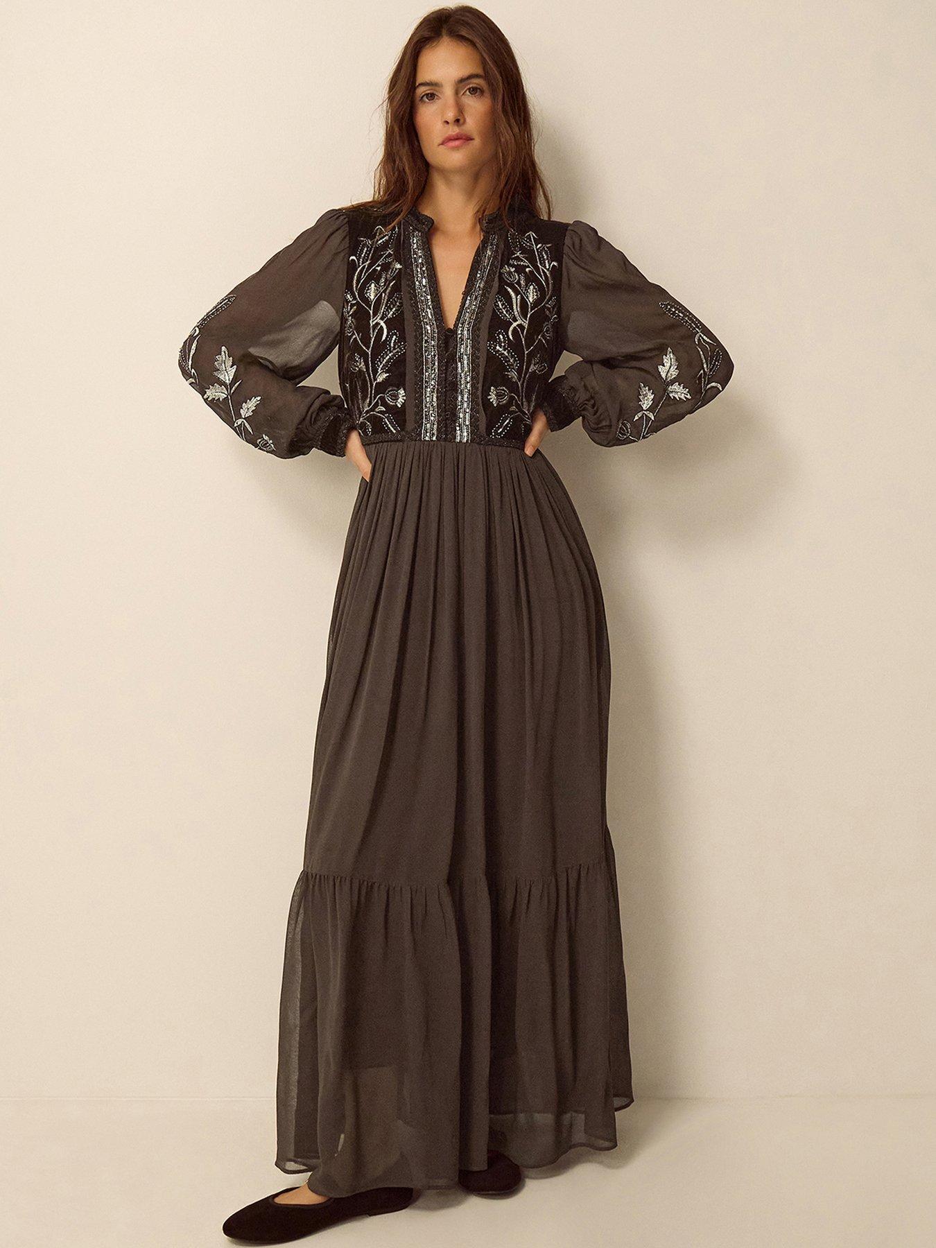 Image 1 of 5 of Monsoon Josephine Emb Dress