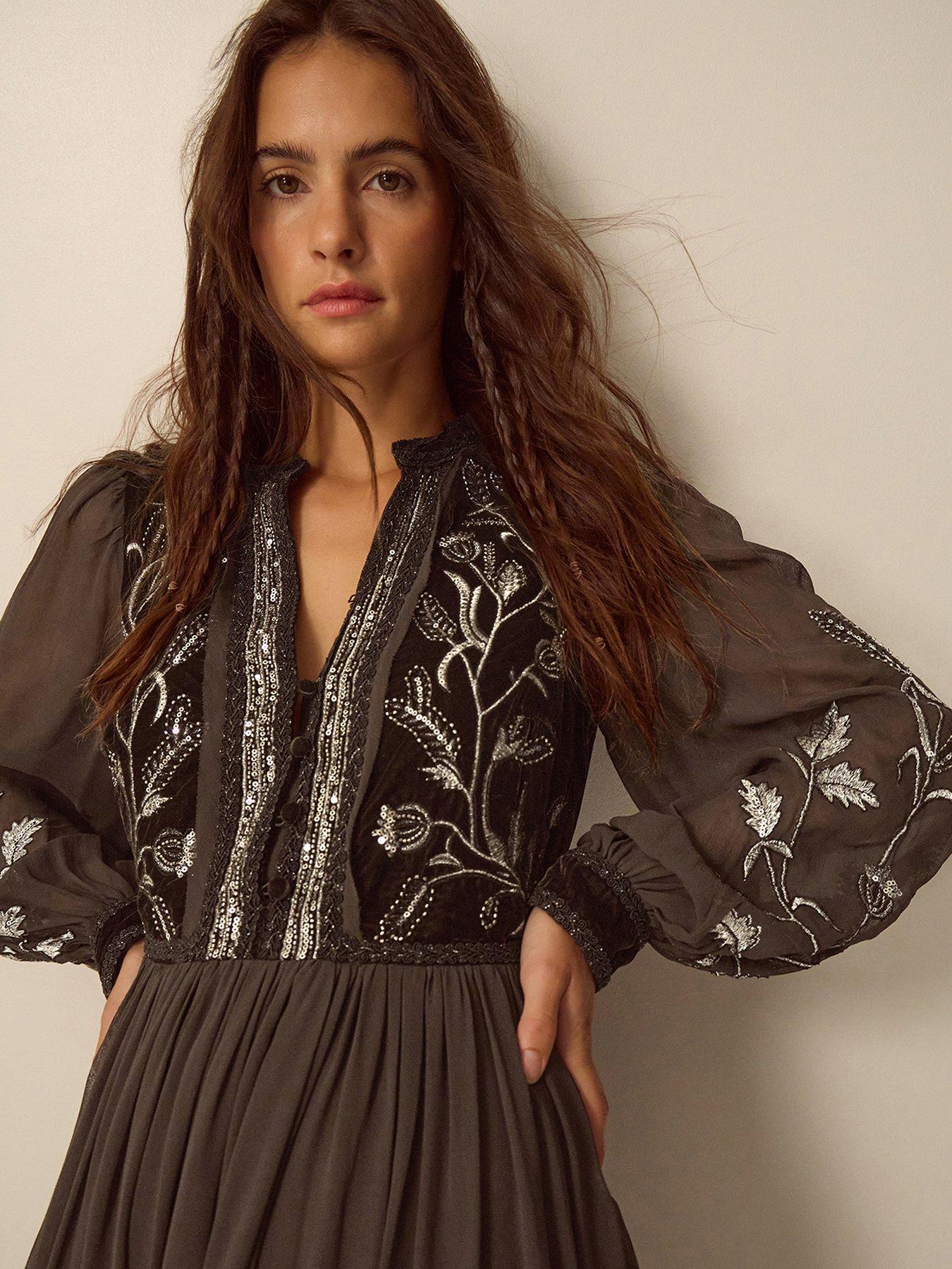 Image 5 of 5 of Monsoon Josephine Emb Dress
