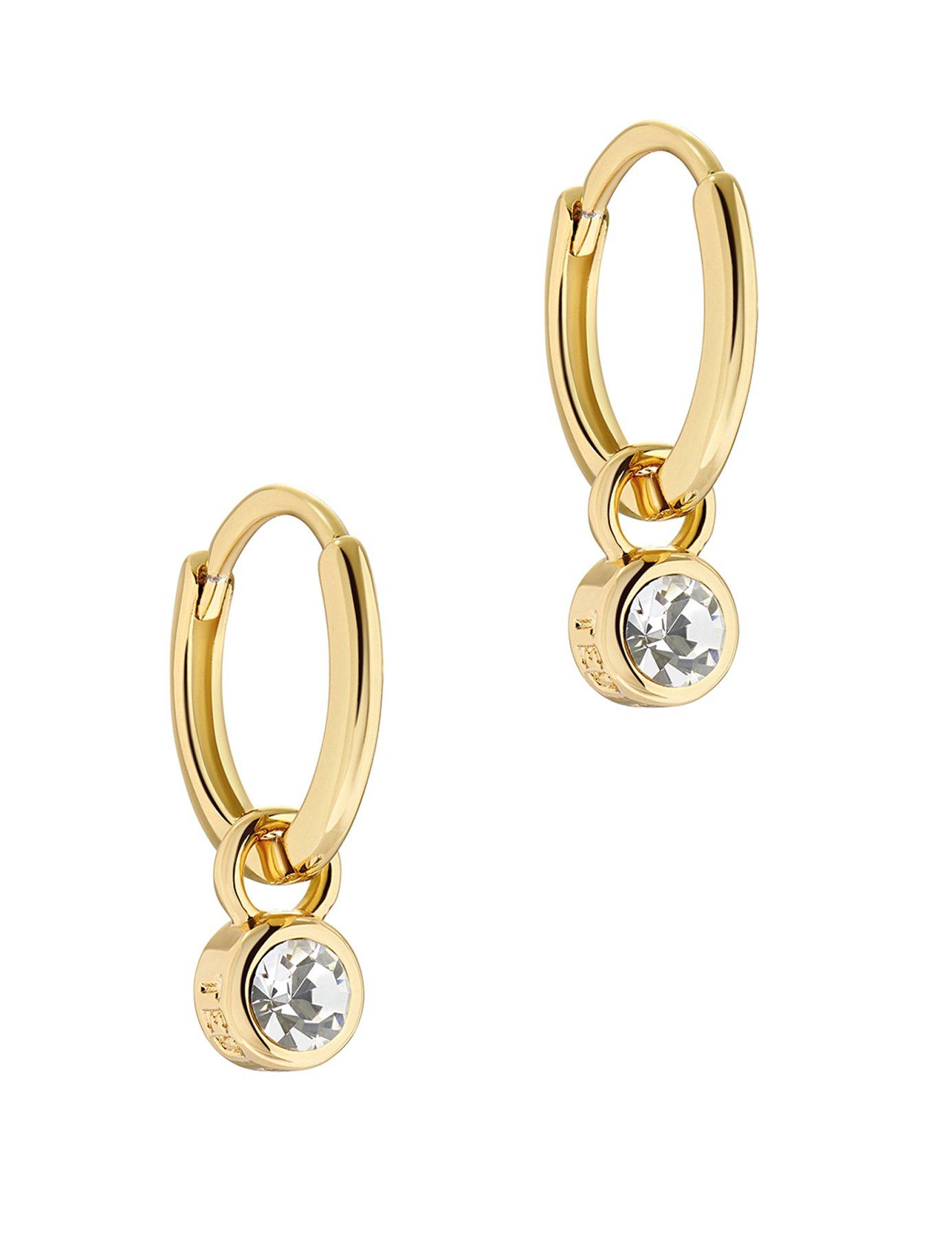 Ted Baker SINALAA: Crystal Huggie Earrings
