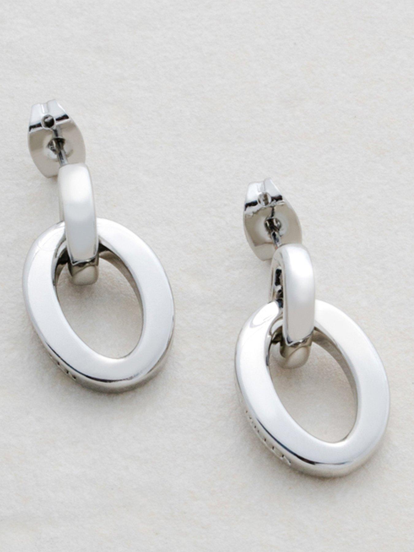 Karen Millen Chain Link Drop Earrings