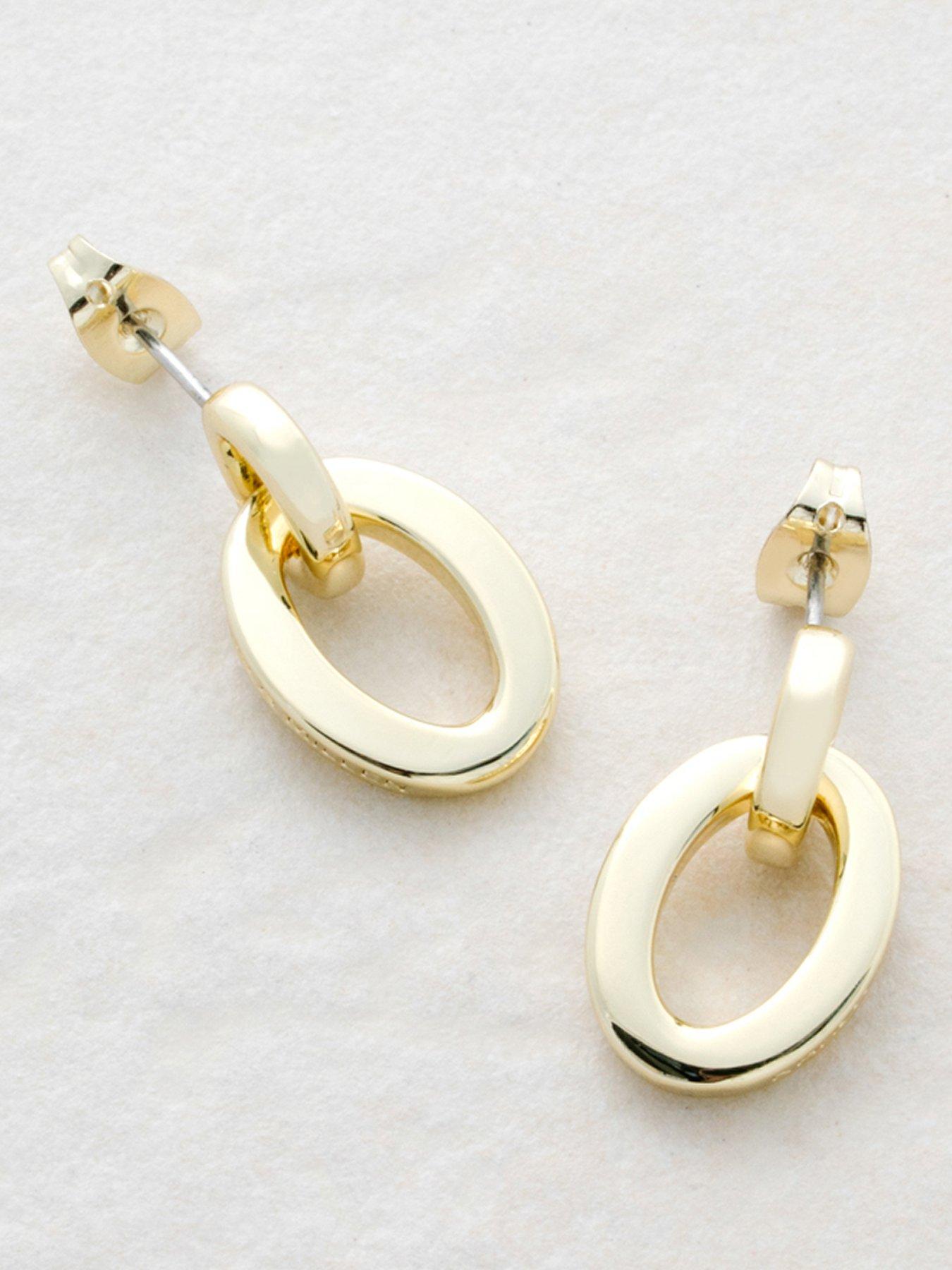 Karen Millen Chain Link Drop Earrings