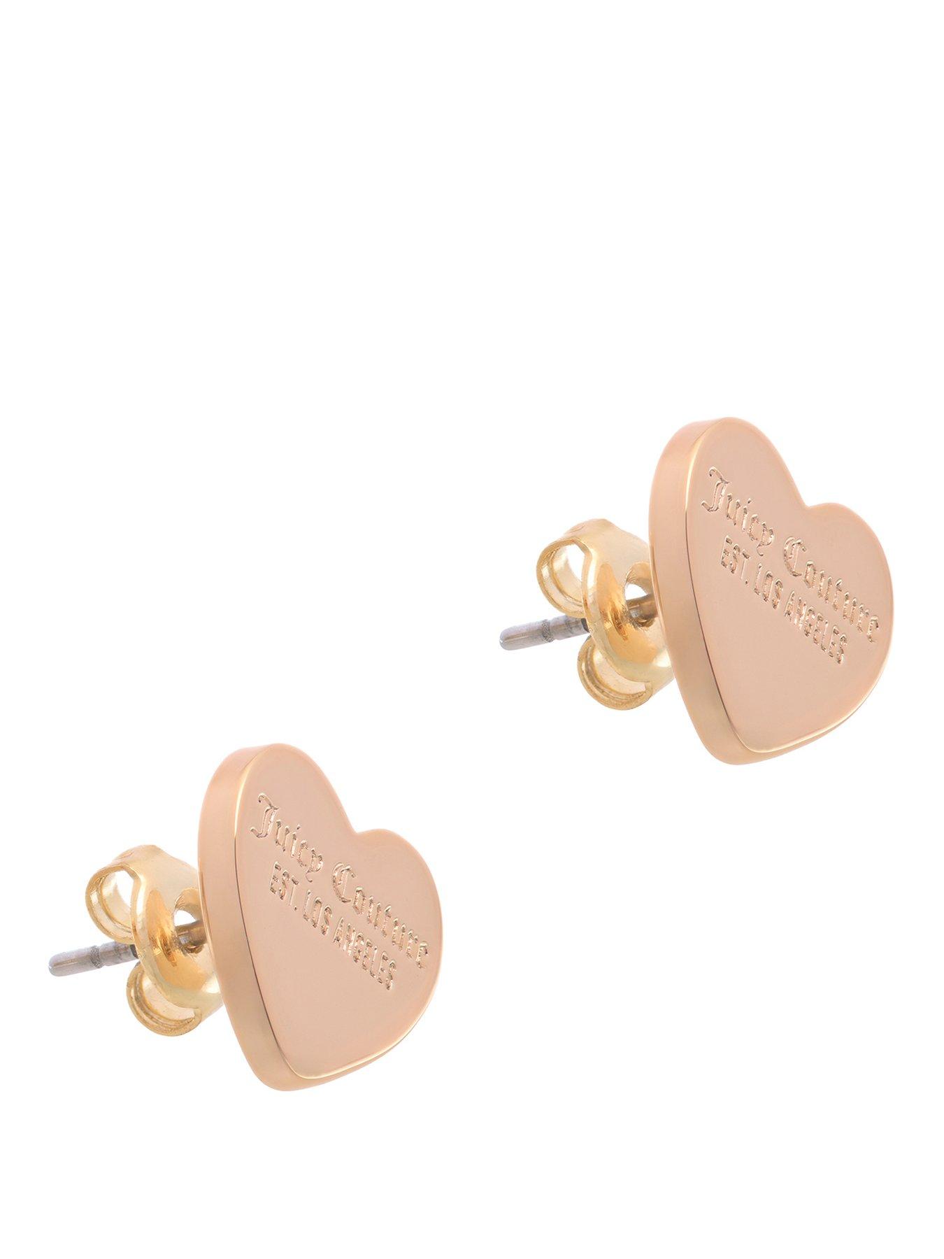 Juicy Couture Heart Stud Earrings