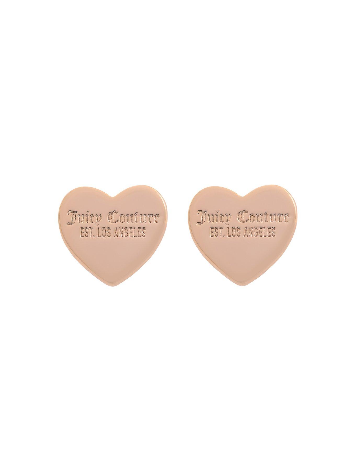 Image 3 of 7 of Juicy Couture Juicy Couture Heart Stud Earrings