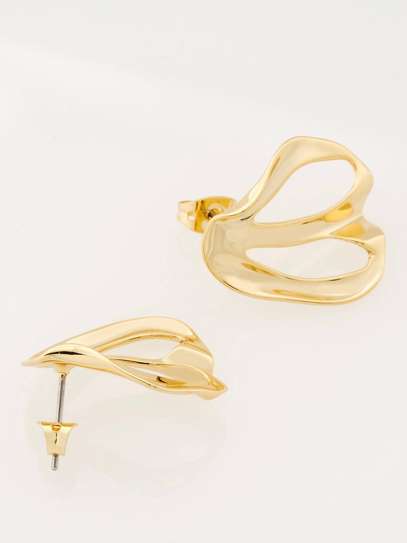 Ted Baker LEAH: Abstract Leaf Stud Earrings