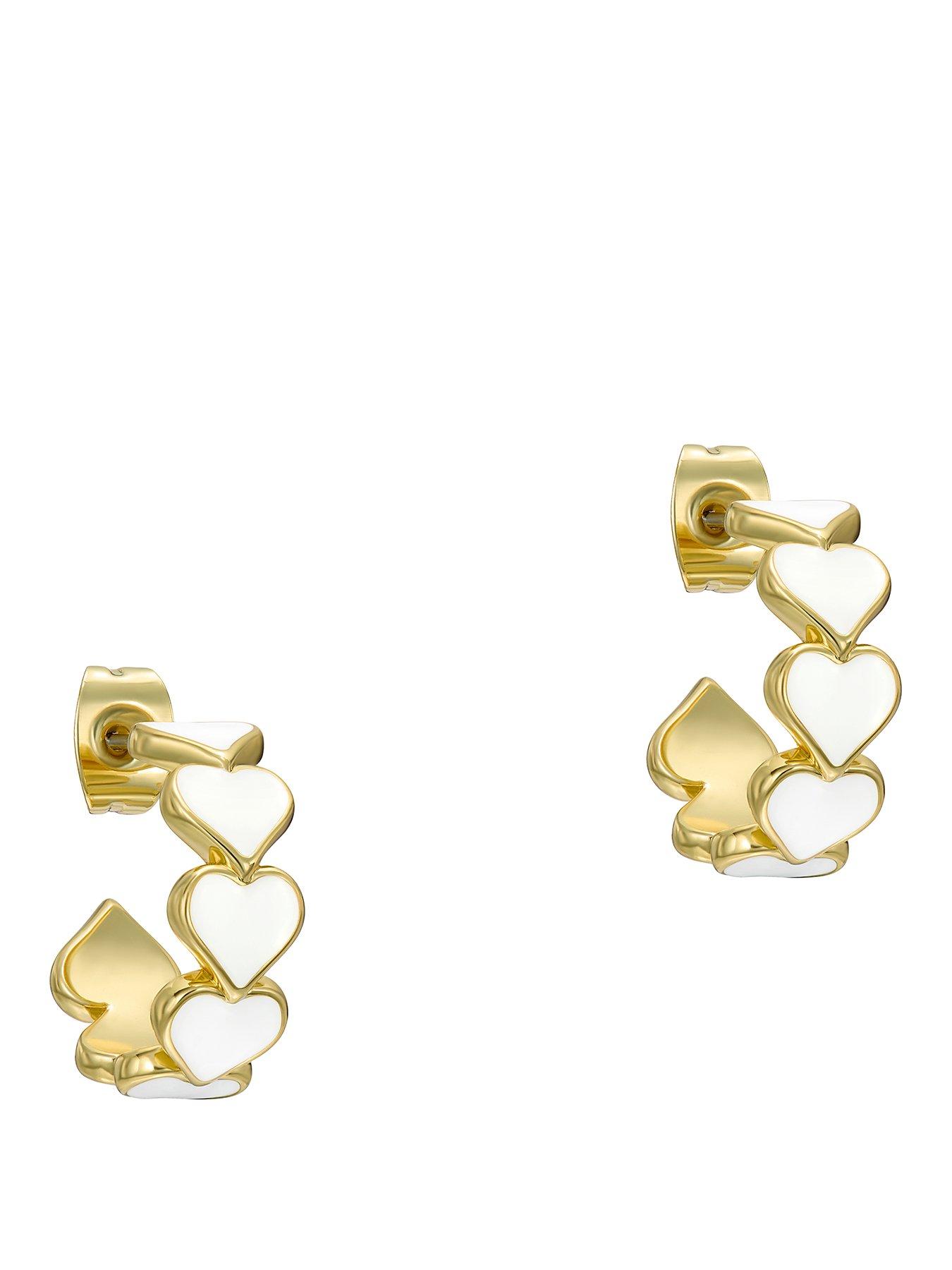 Ted Baker HANNAH: Enamel Heart Hoop Earrings