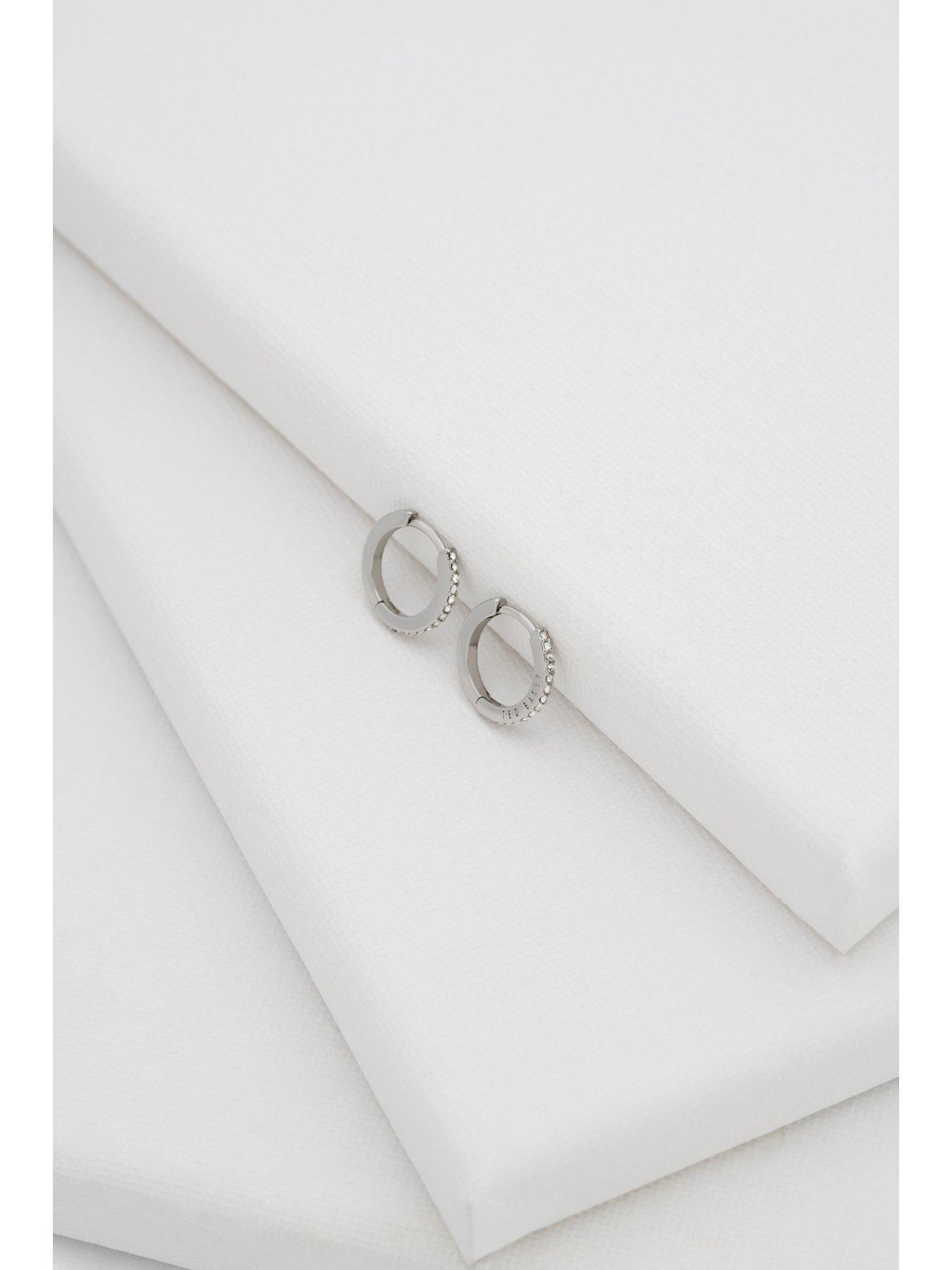 Image 5 of 6 of Ted Baker HEPLIE: Crystal Hoop Earrings (14mm)