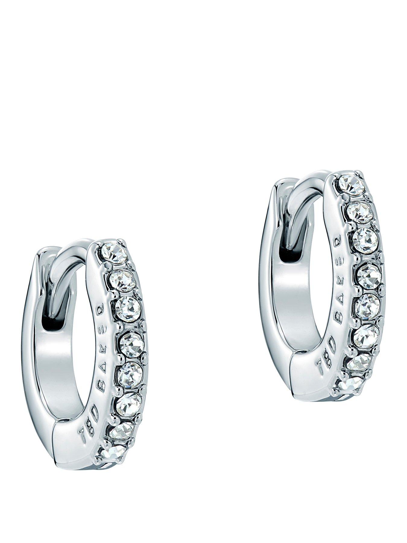 Ted Baker HETTIE: Crystal Hoop Earrings (10mm)