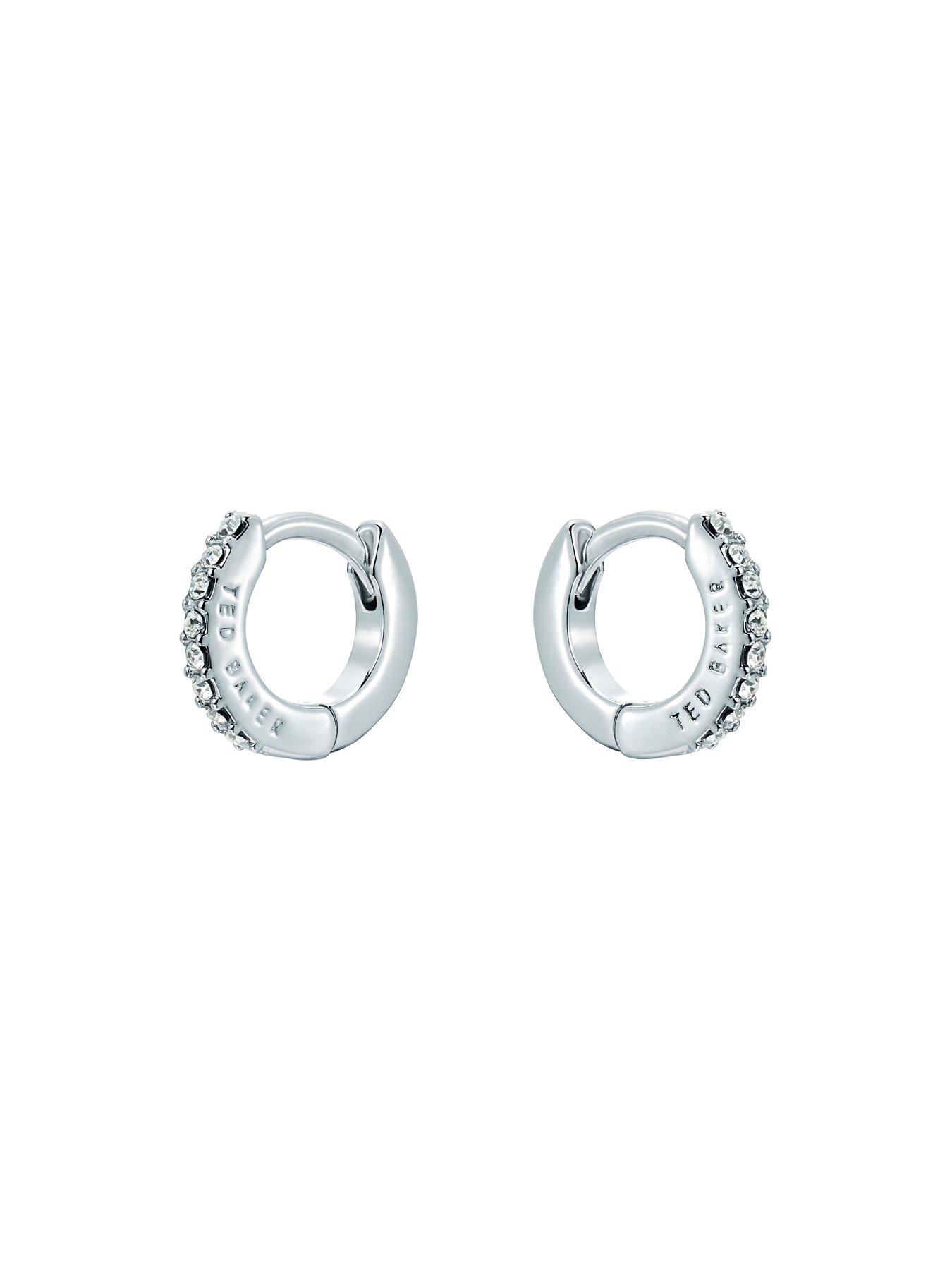 Image 2 of 5 of Ted Baker HETTIE: Crystal Hoop Earrings (10mm)