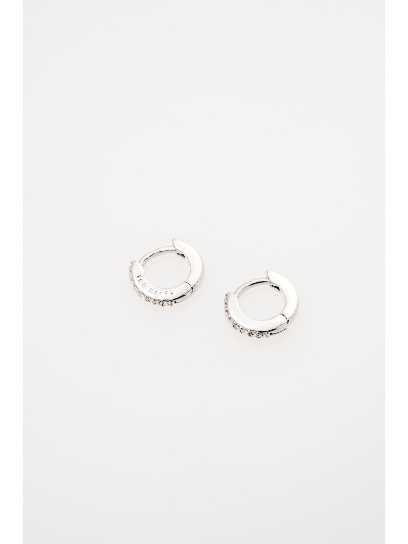 Image 4 of 5 of Ted Baker HETTIE: Crystal Hoop Earrings (10mm)