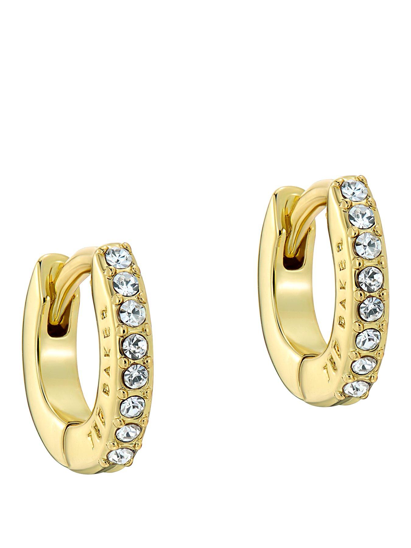Ted Baker HETTIE: Crystal Hoop Earrings (10mm)