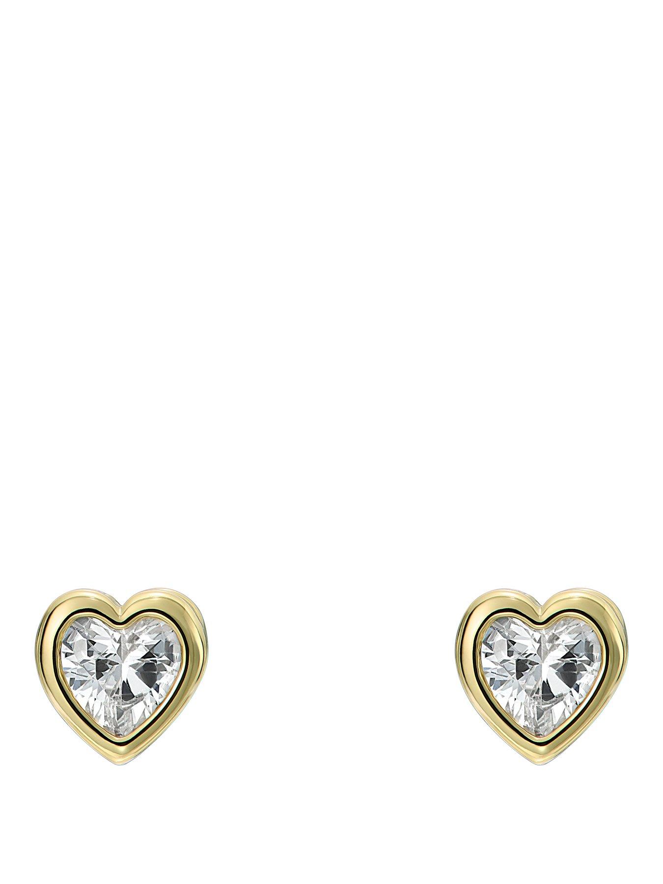 Ted Baker HARMONY: Mini Crystal Heart Stud Earrings