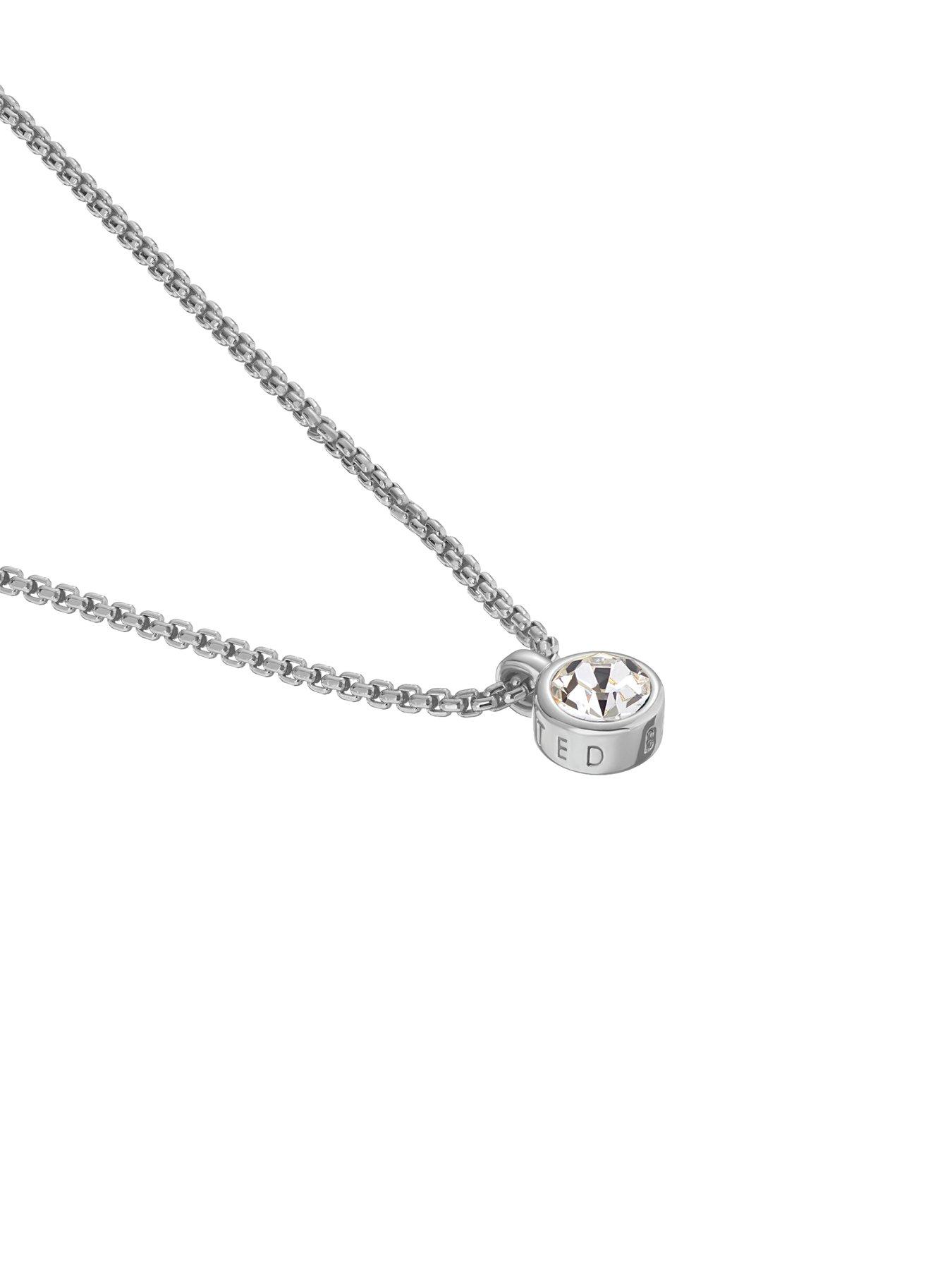 Image 3 of 7 of Ted Baker SININAA: Crystal Pendant Necklace