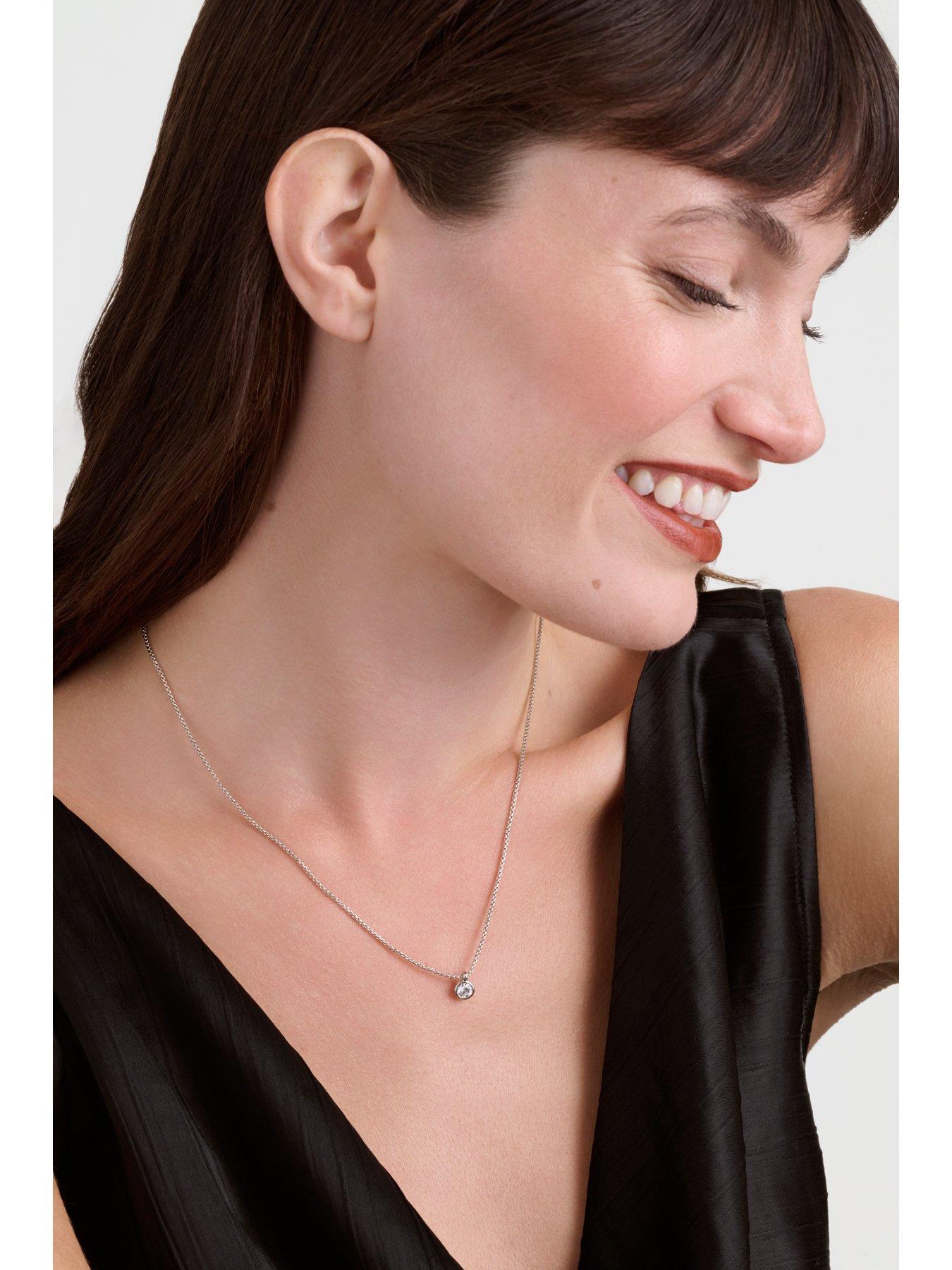 Image 4 of 7 of Ted Baker SININAA: Crystal Pendant Necklace