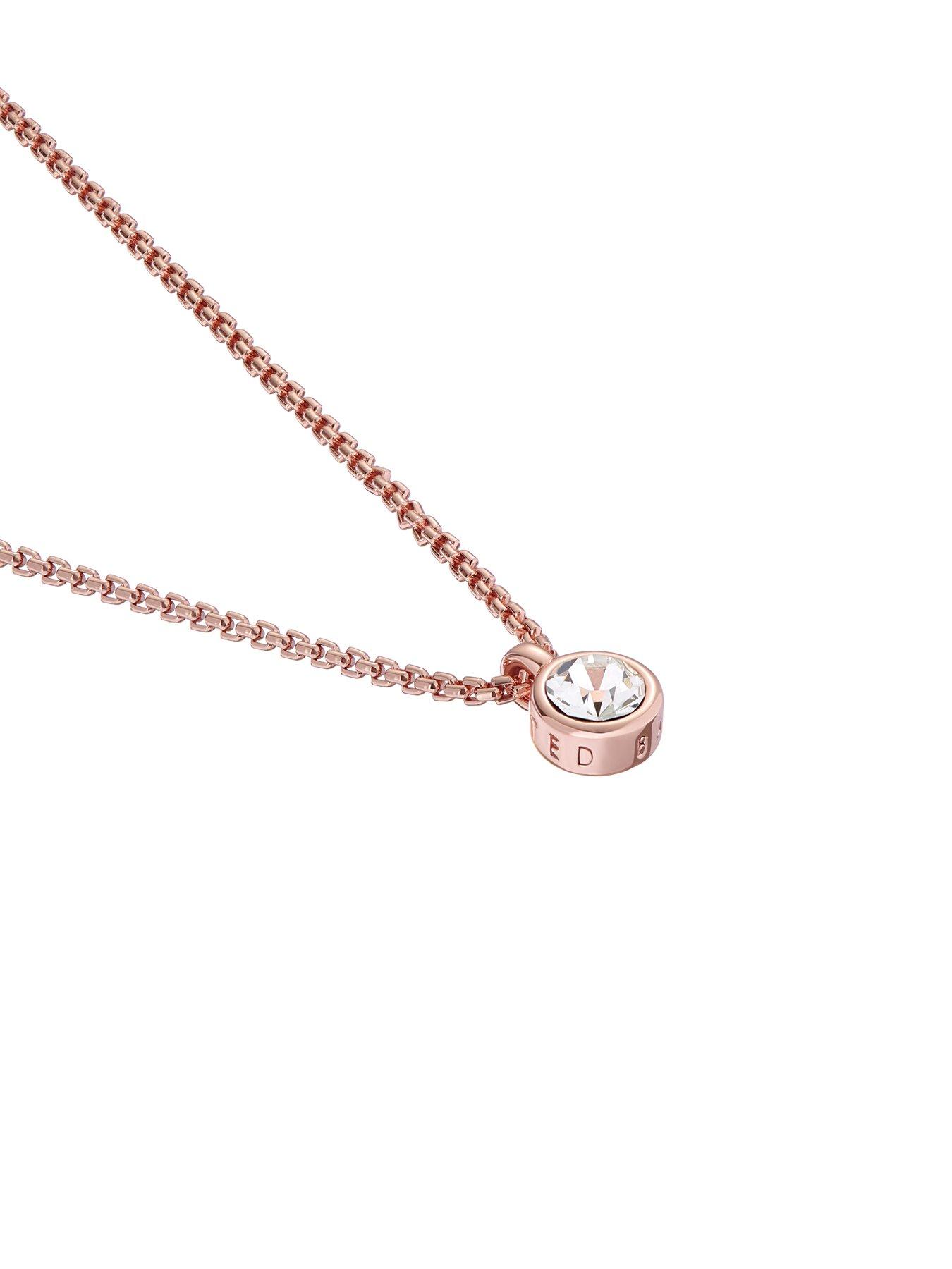 Image 3 of 7 of Ted Baker SININAA: Crystal Pendant Necklace