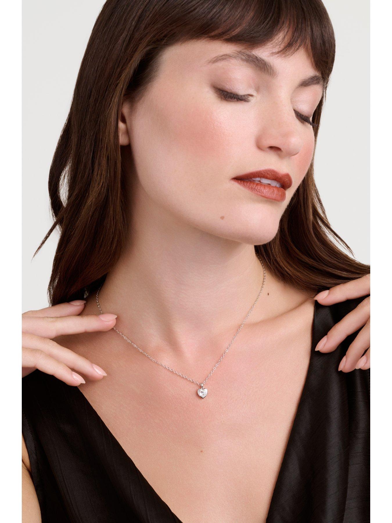 Image 3 of 6 of Ted Baker HANNELA: Crystal Heart Pendant Necklace