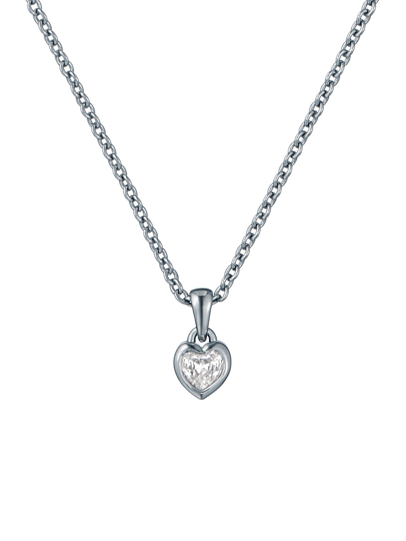 Image 1 of 5 of Ted Baker HARLOW: Mini Crystal Heart Pendant Necklace