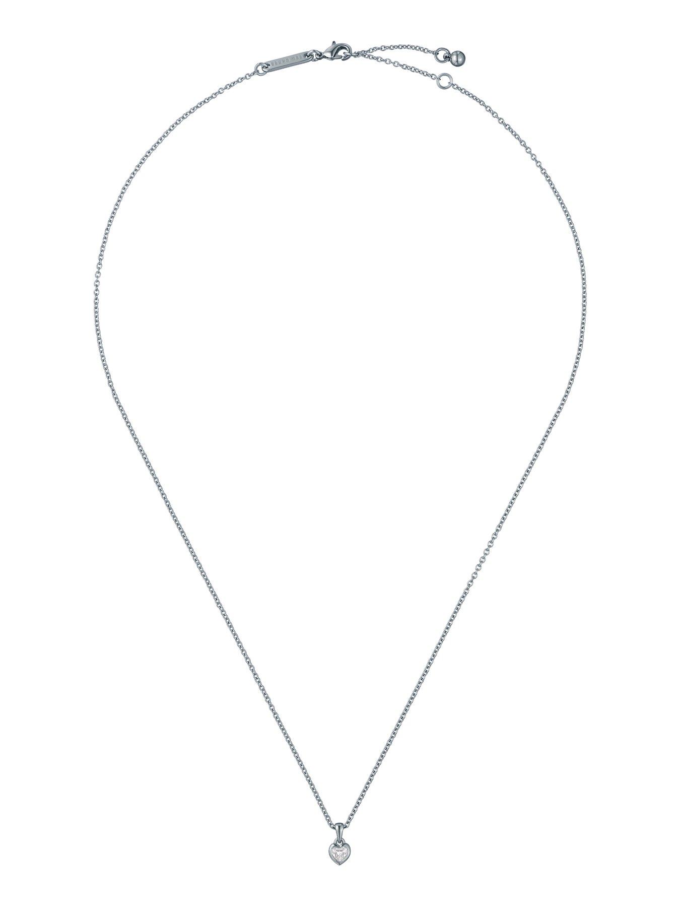 Image 2 of 5 of Ted Baker HARLOW: Mini Crystal Heart Pendant Necklace