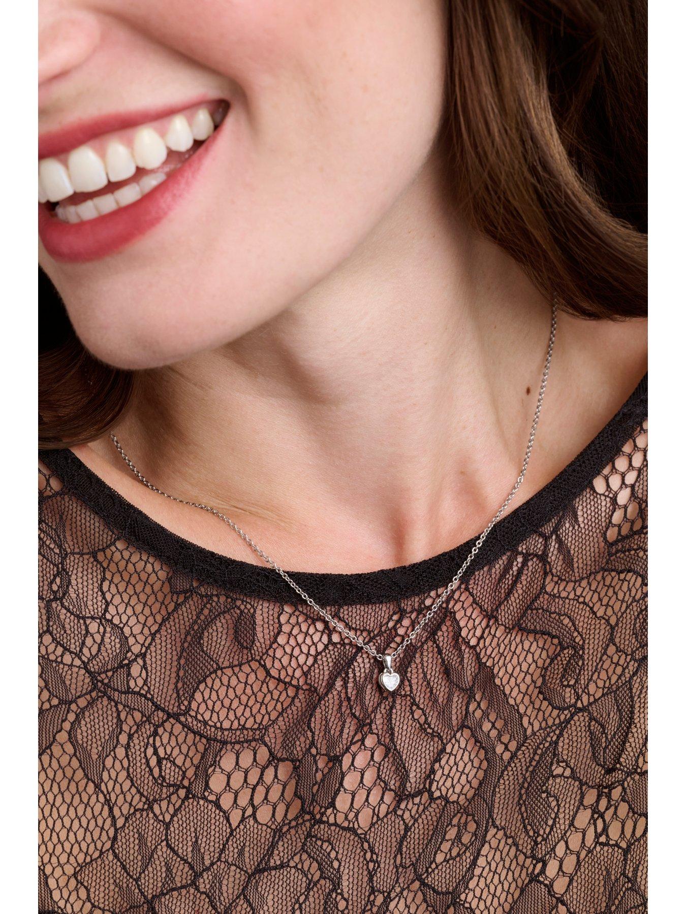 Image 3 of 5 of Ted Baker HARLOW: Mini Crystal Heart Pendant Necklace