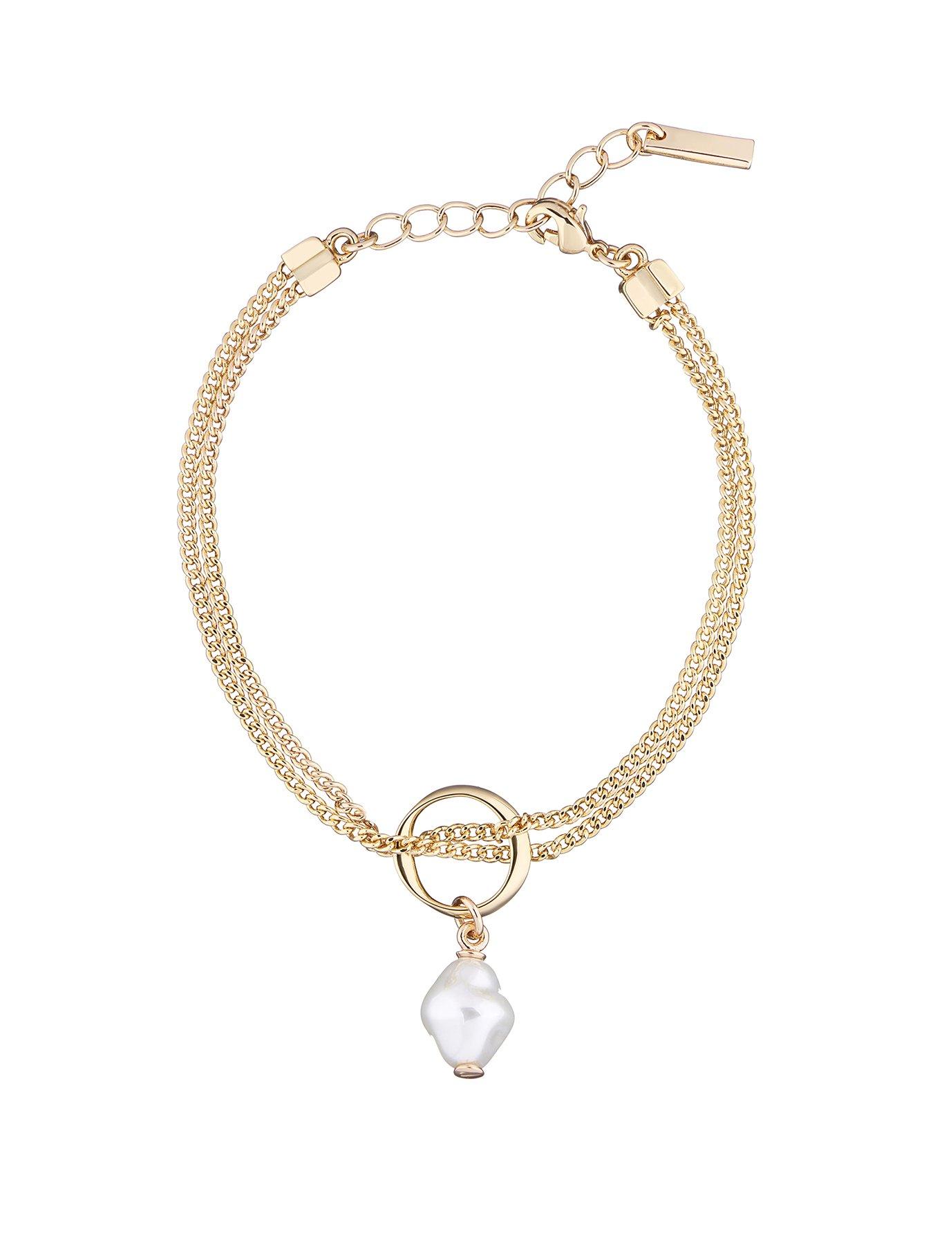 Image 1 of 7 of Karen Millen Modern Pearl Bracelet