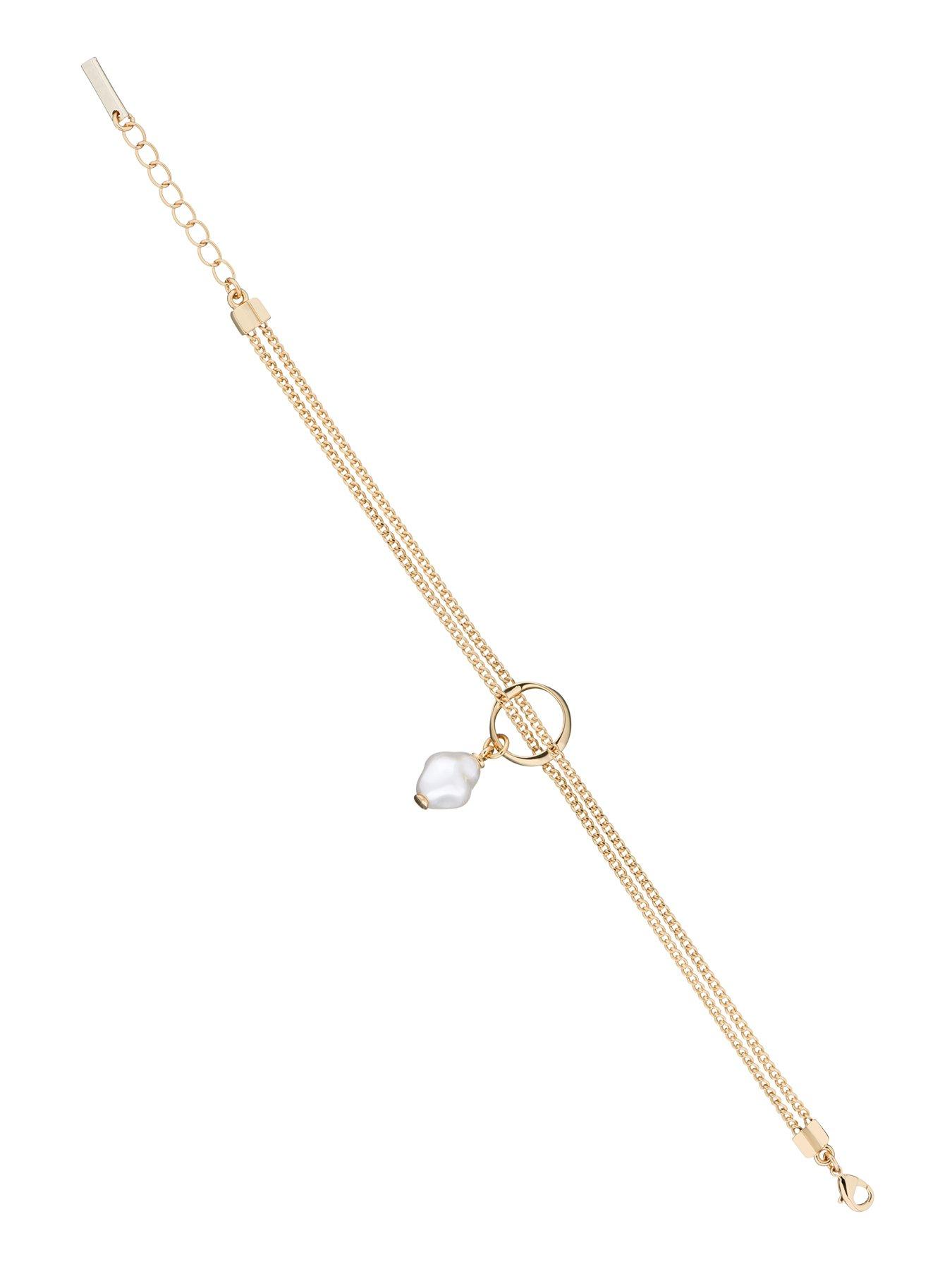 Image 2 of 7 of Karen Millen Modern Pearl Bracelet