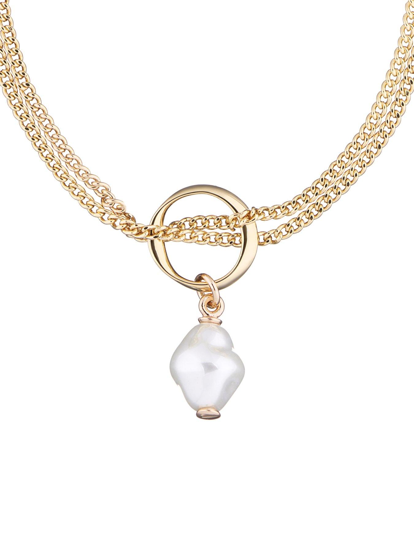 Image 3 of 7 of Karen Millen Modern Pearl Bracelet