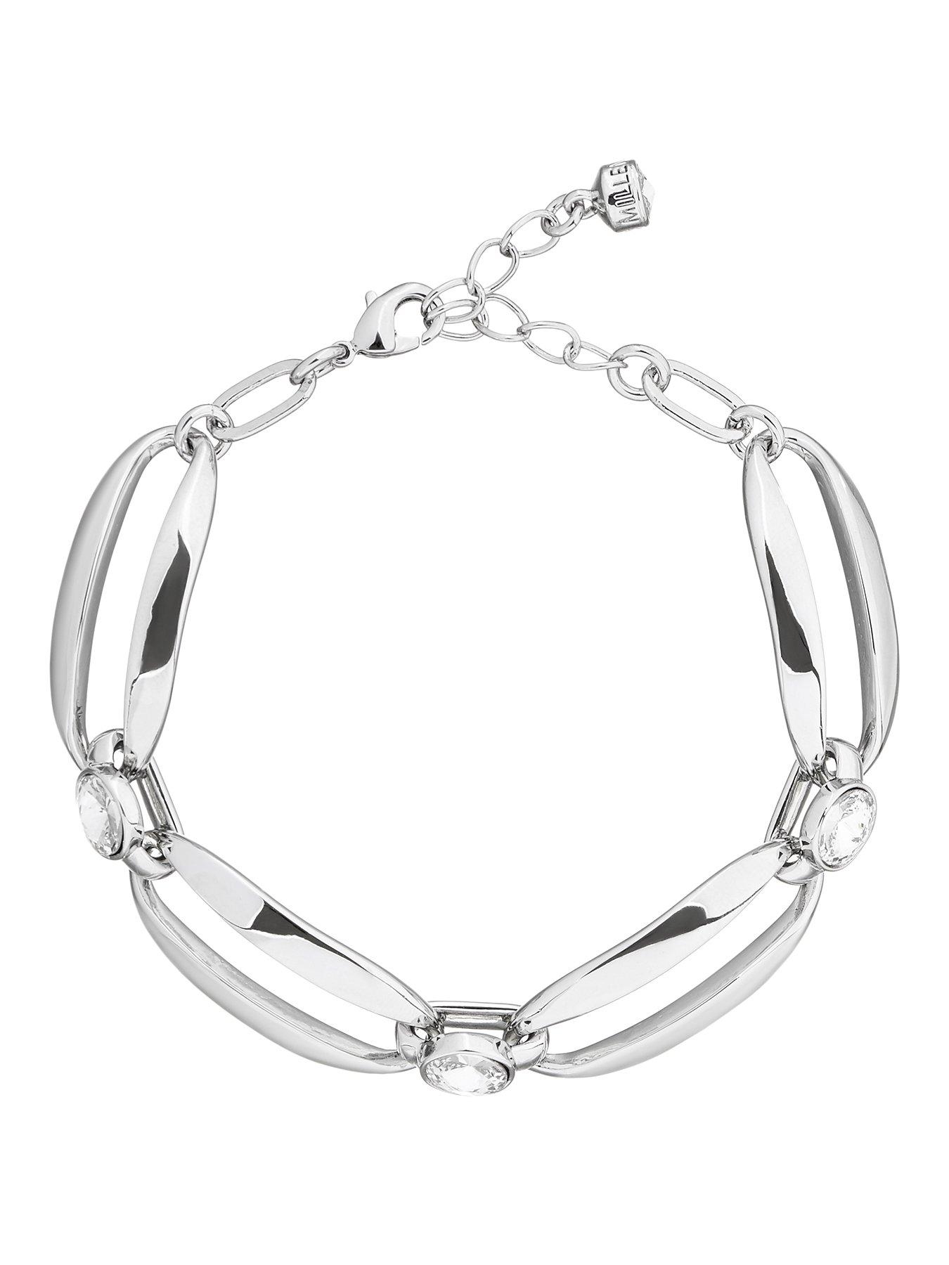 Karen Millen Crystal Ellipse Bracelet