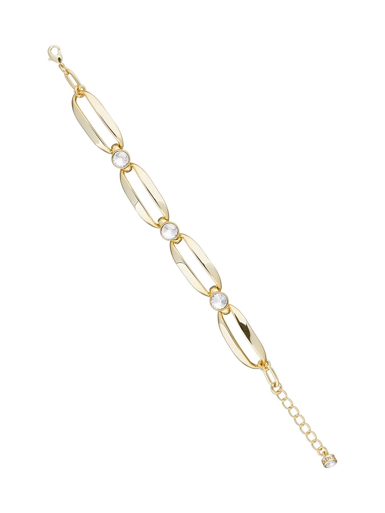 Image 2 of 5 of Karen Millen Crystal Ellipse Bracelet