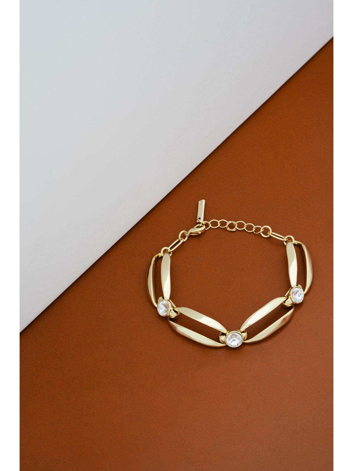 Image 4 of 5 of Karen Millen Crystal Ellipse Bracelet