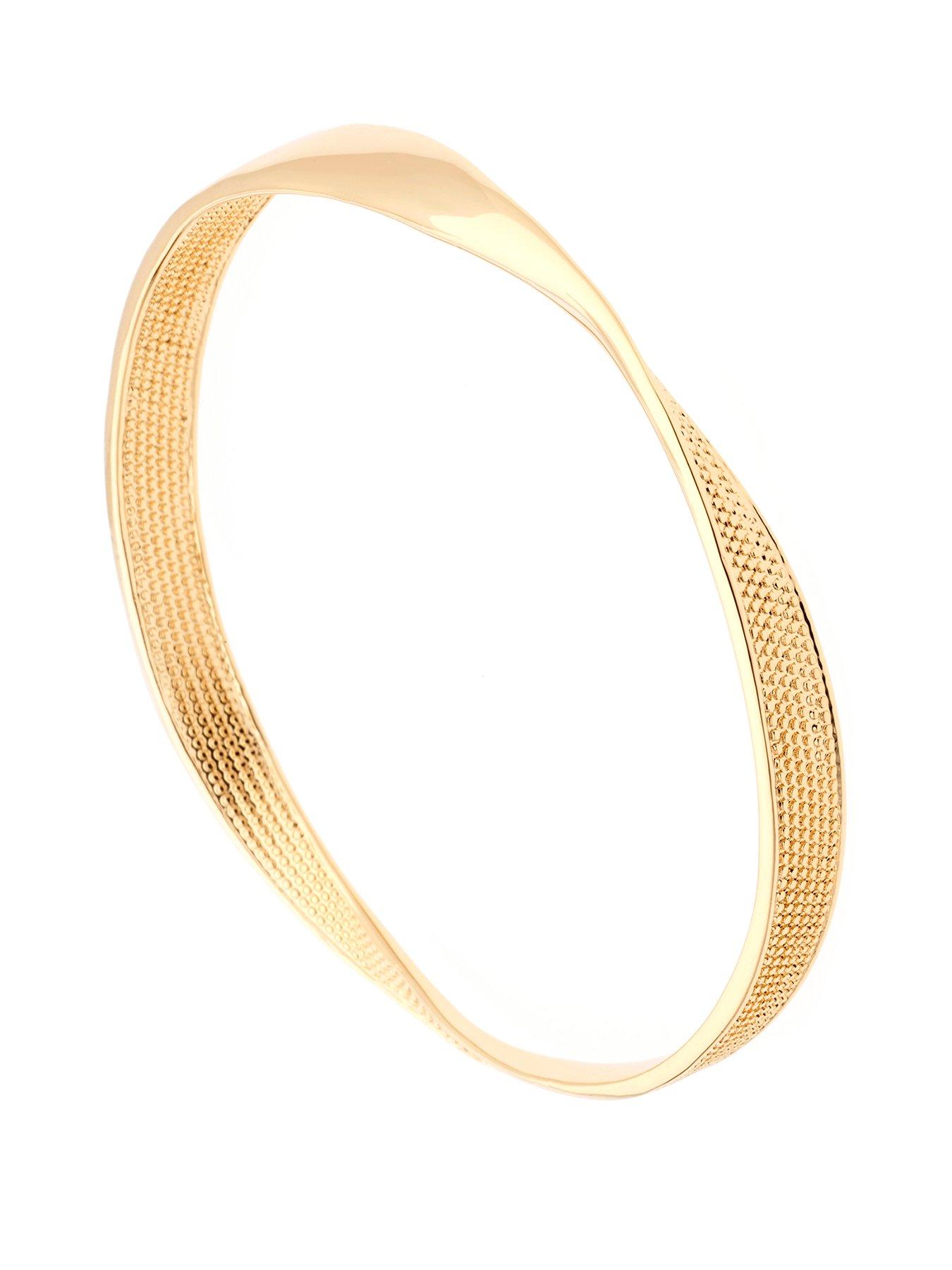 Karen Millen Textured Twist Narrow Bangle