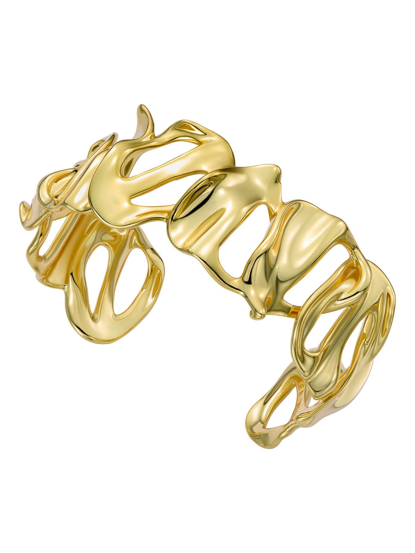 Image 2 of 6 of Ted Baker LEILA: Abstract Leaf Cuff