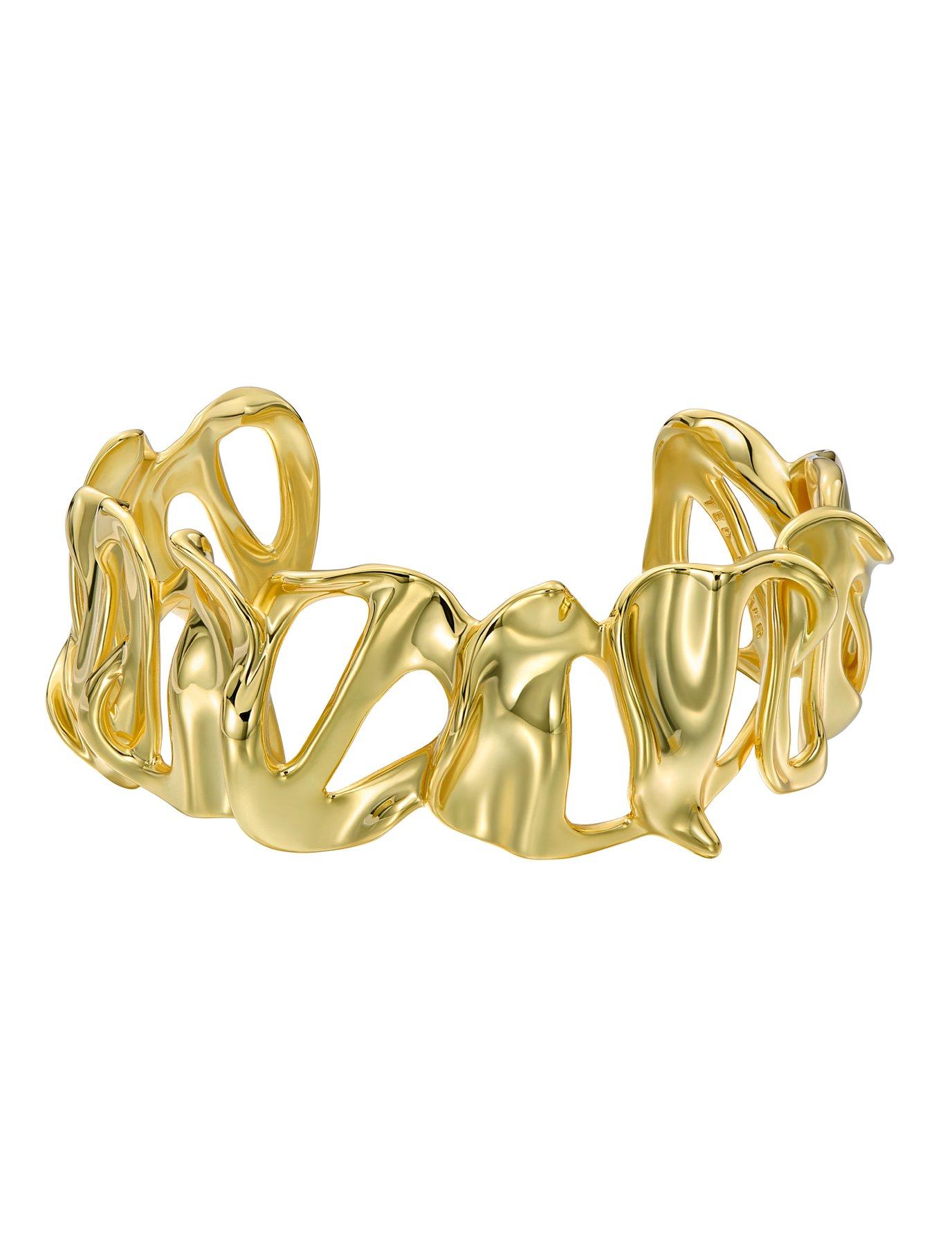 Image 3 of 6 of Ted Baker LEILA: Abstract Leaf Cuff