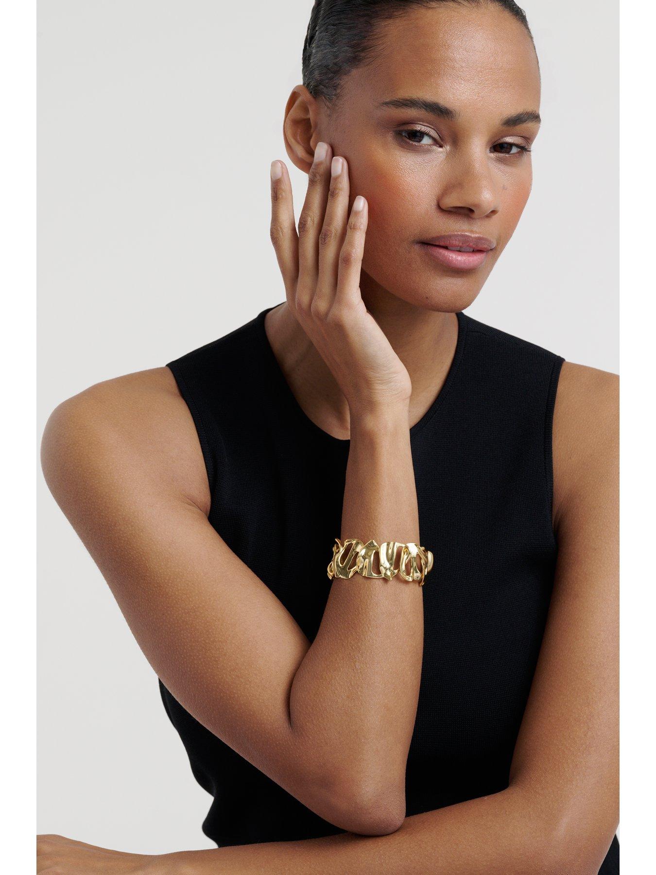 Image 5 of 6 of Ted Baker LEILA: Abstract Leaf Cuff